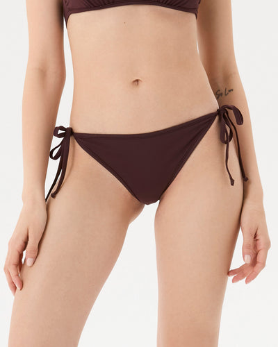 Mürdüm İpli Halter Bikini Altı