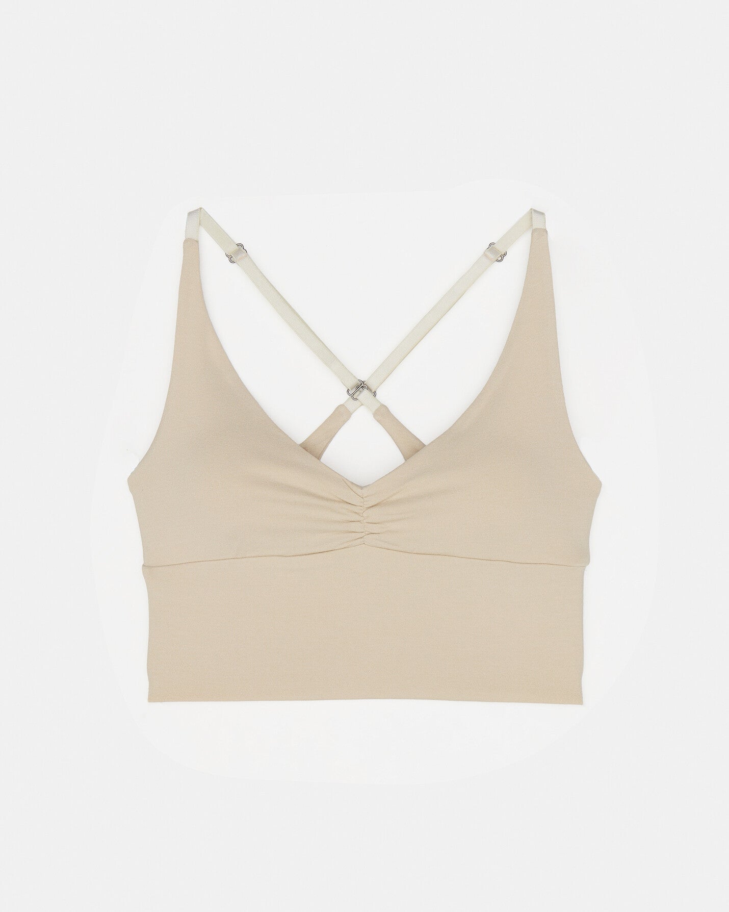 Krema Büzgülü Askılı Büstiyer