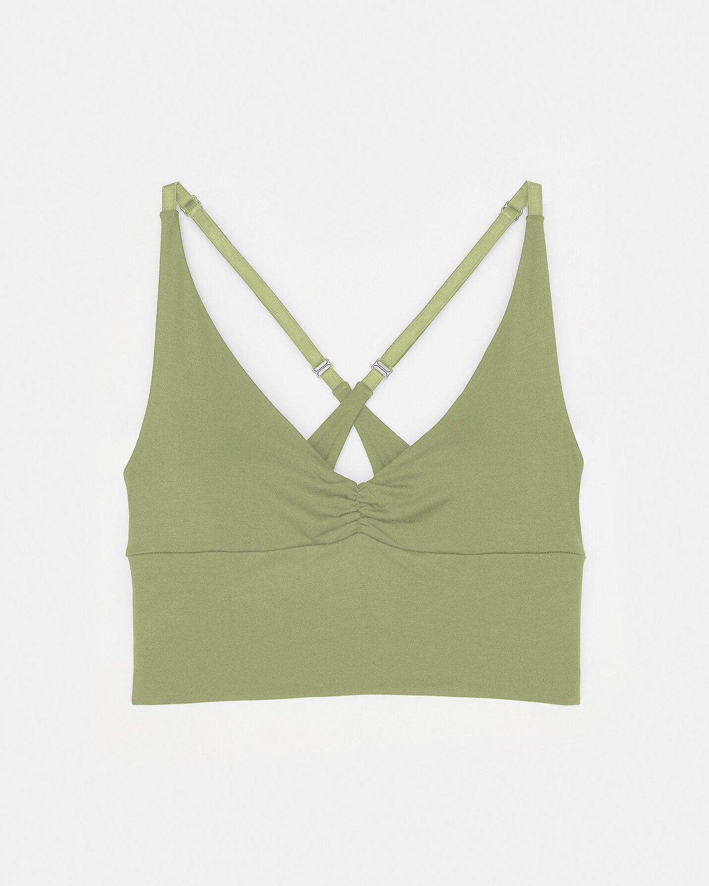 Matcha Büzgülü Askılı Büstiyer