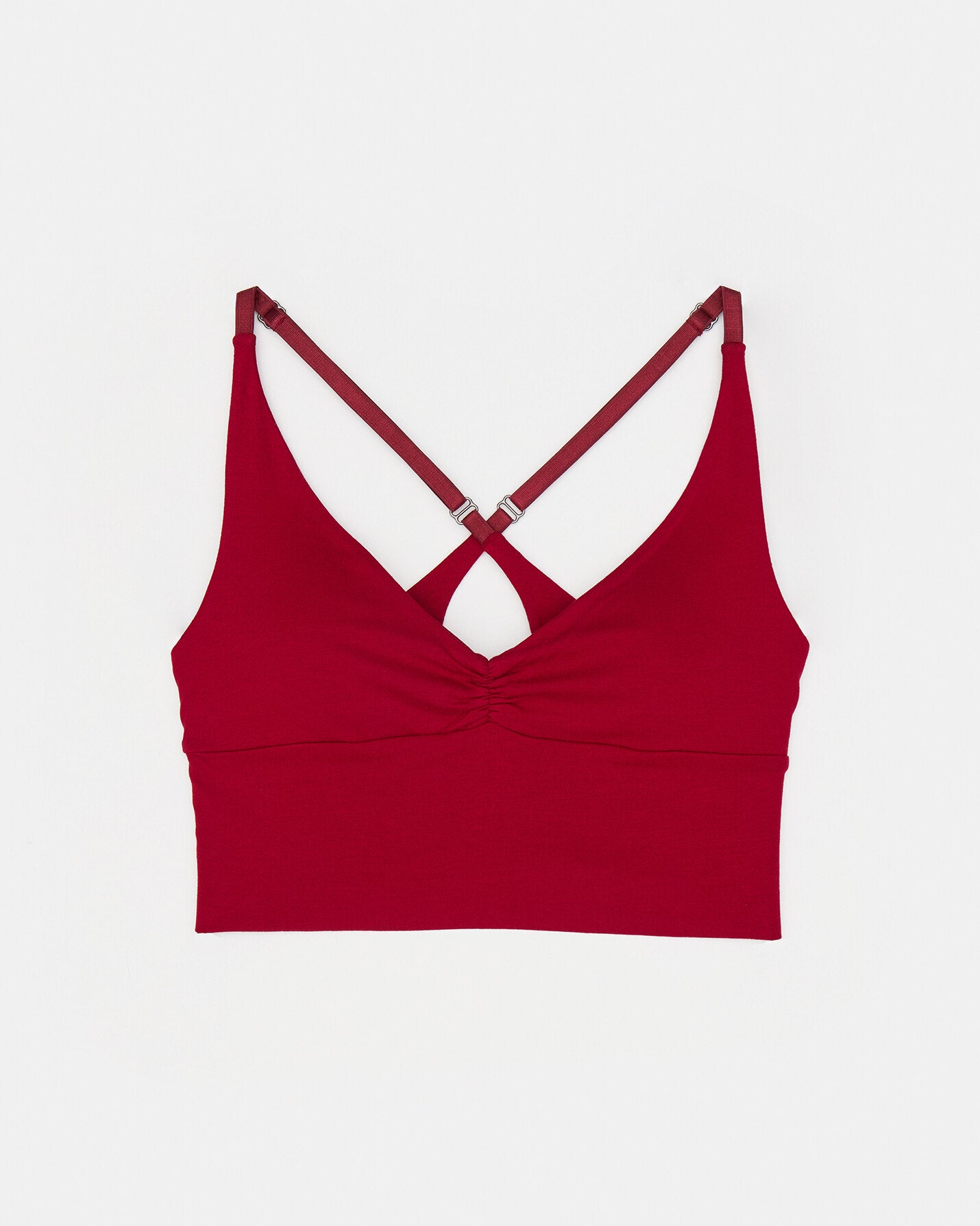 Vişne Büzgülü Askılı Büstiyer