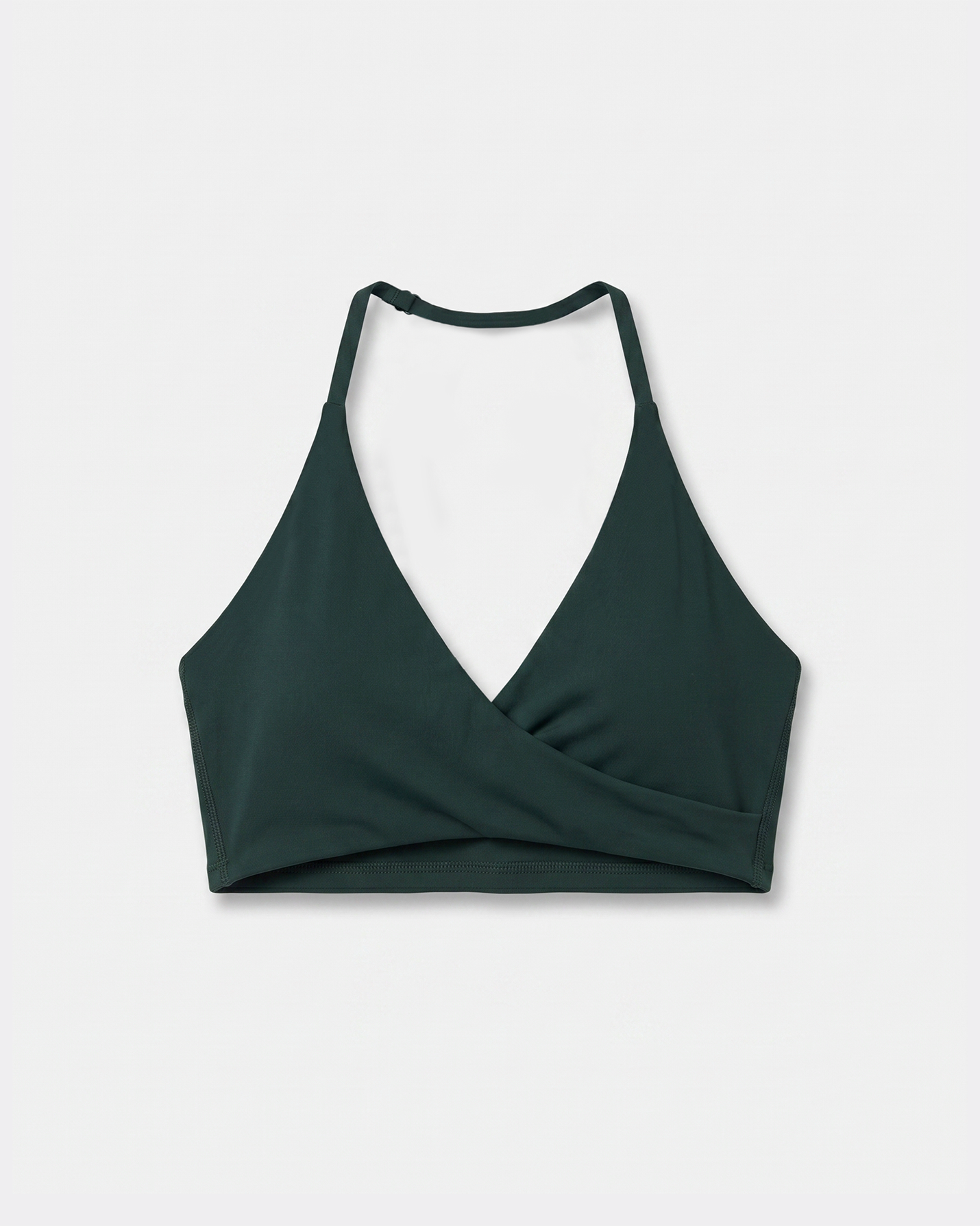 Petrol Halter Wrap Motion Bra