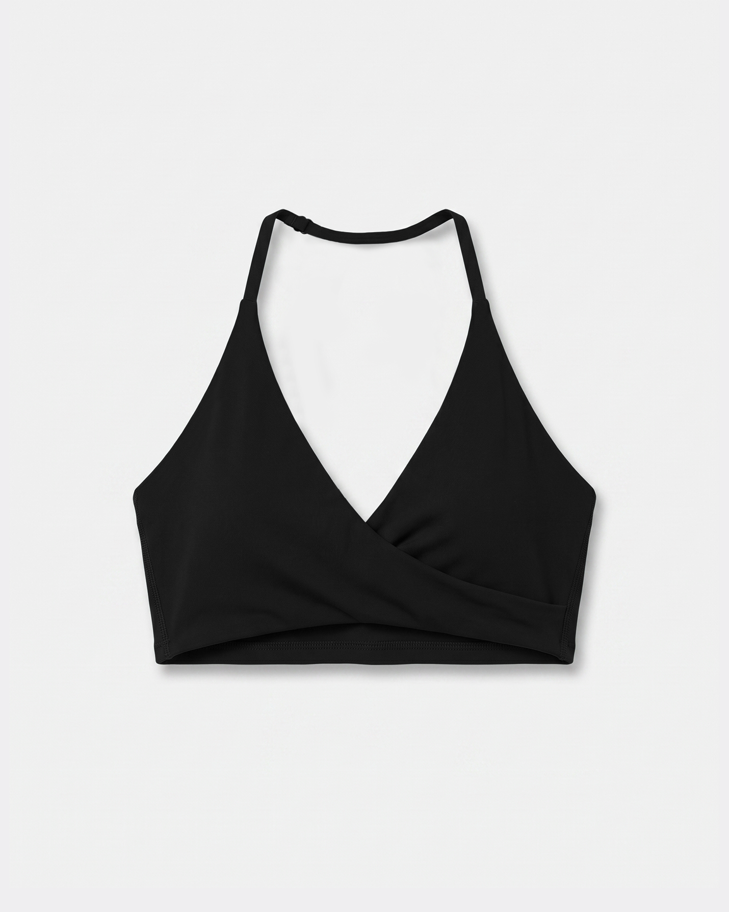 Siyah Halter Wrap Motion Bra