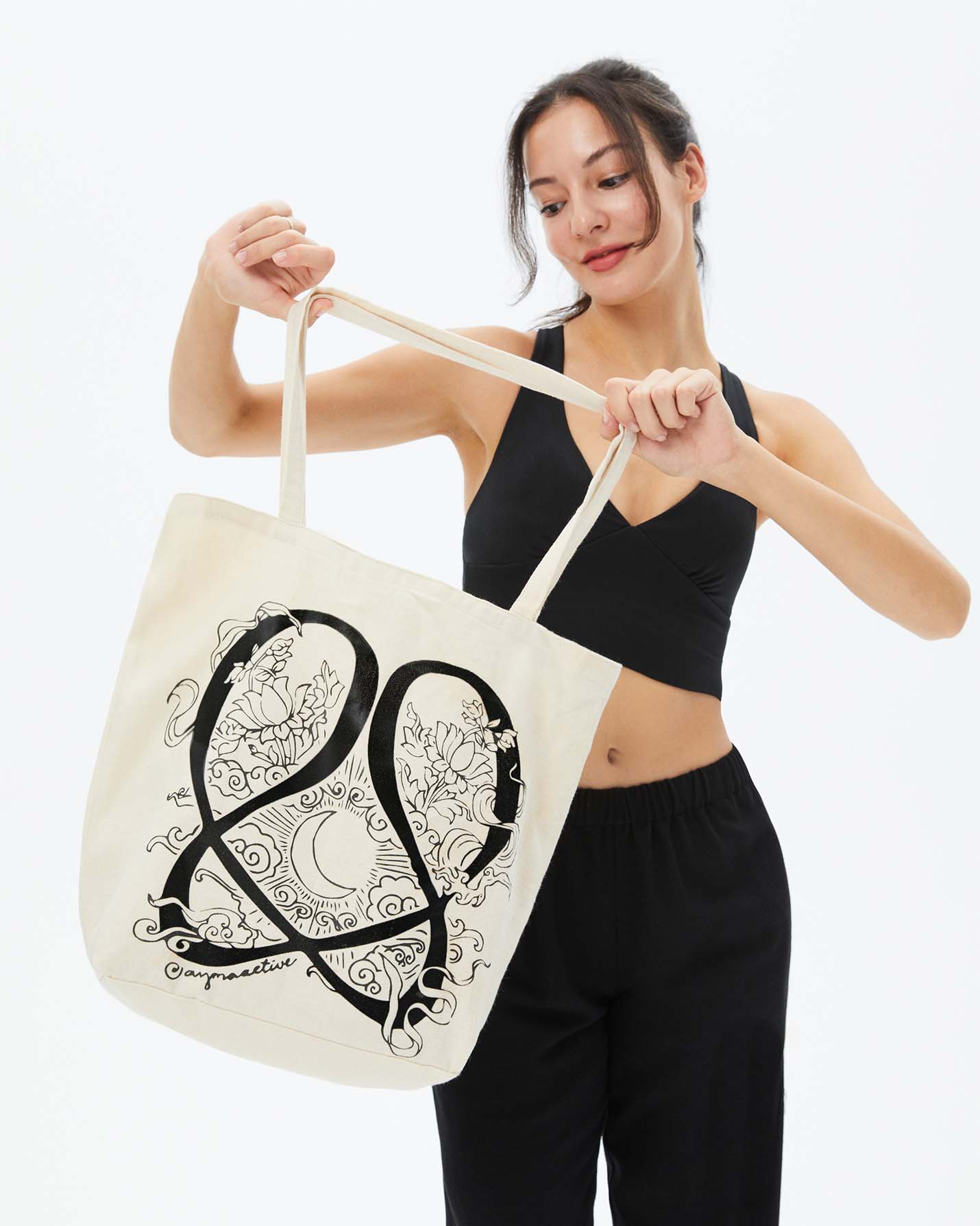 Desenli Tote Çanta