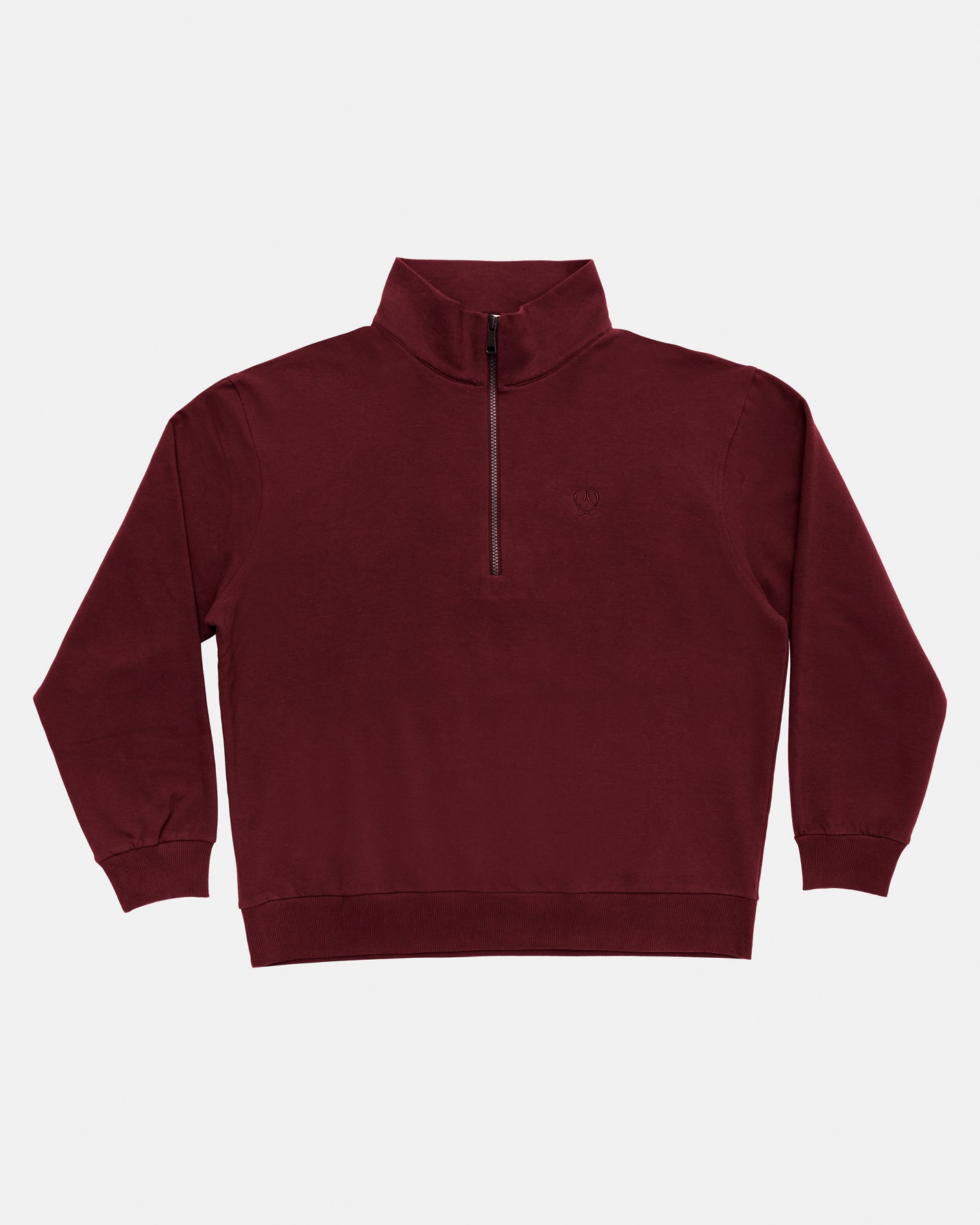 Kestane Erkek Dik Yaka Sweatshirt