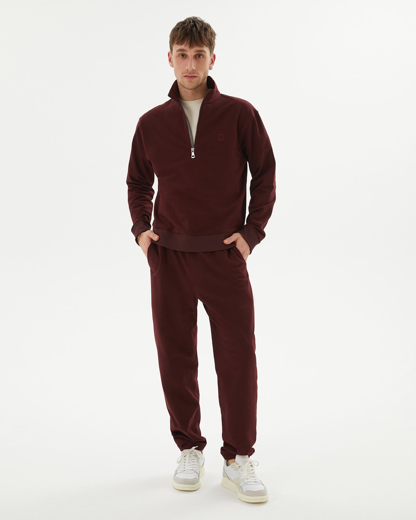 Erkek Dik Yaka Sweatshirt