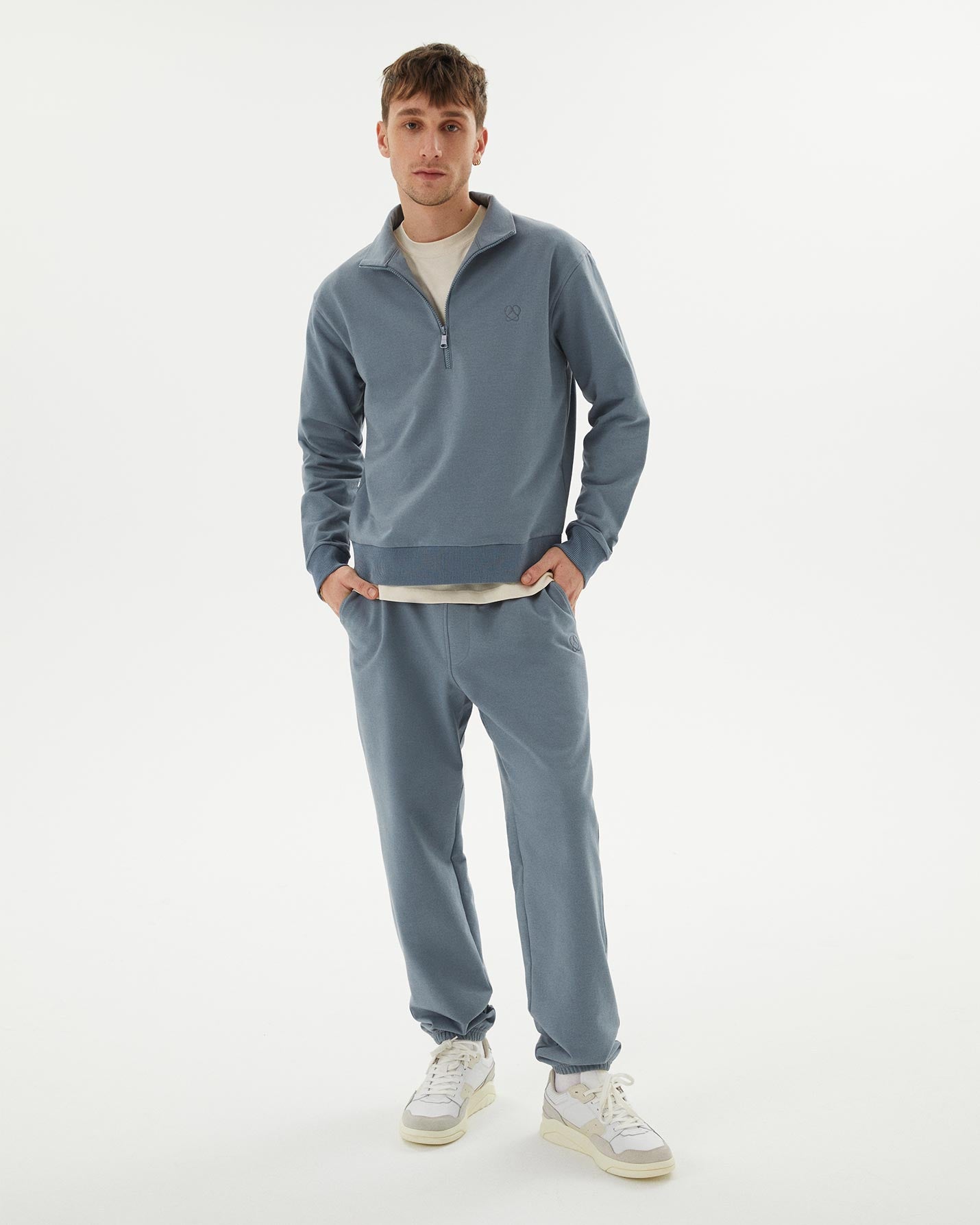 Erkek Dik Yaka Sweatshirt