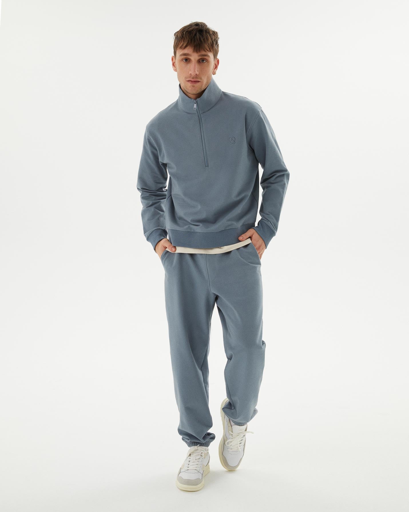 Erkek Dik Yaka Sweatshirt