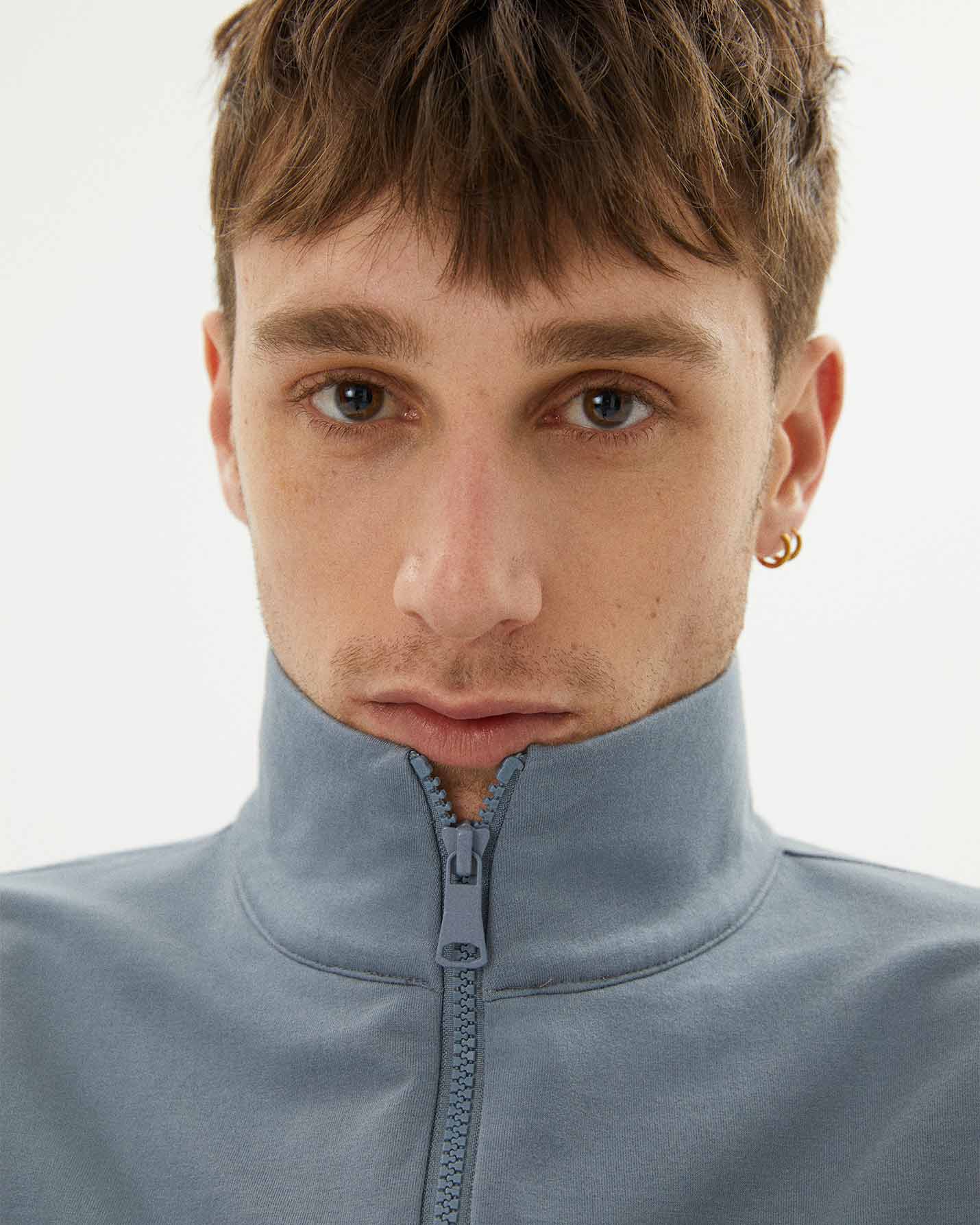Erkek Dik Yaka Sweatshirt