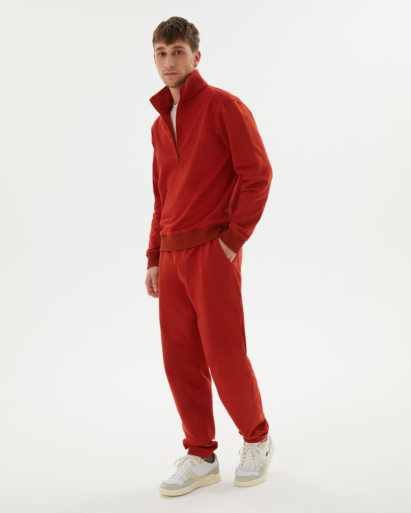 Erkek Dik Yaka Sweatshirt