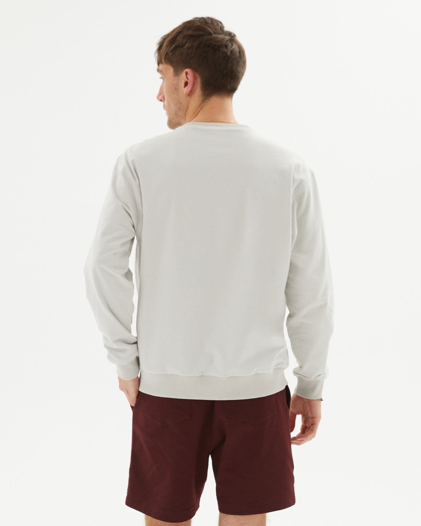 Erkek Bisiklet Yaka Sweatshirt