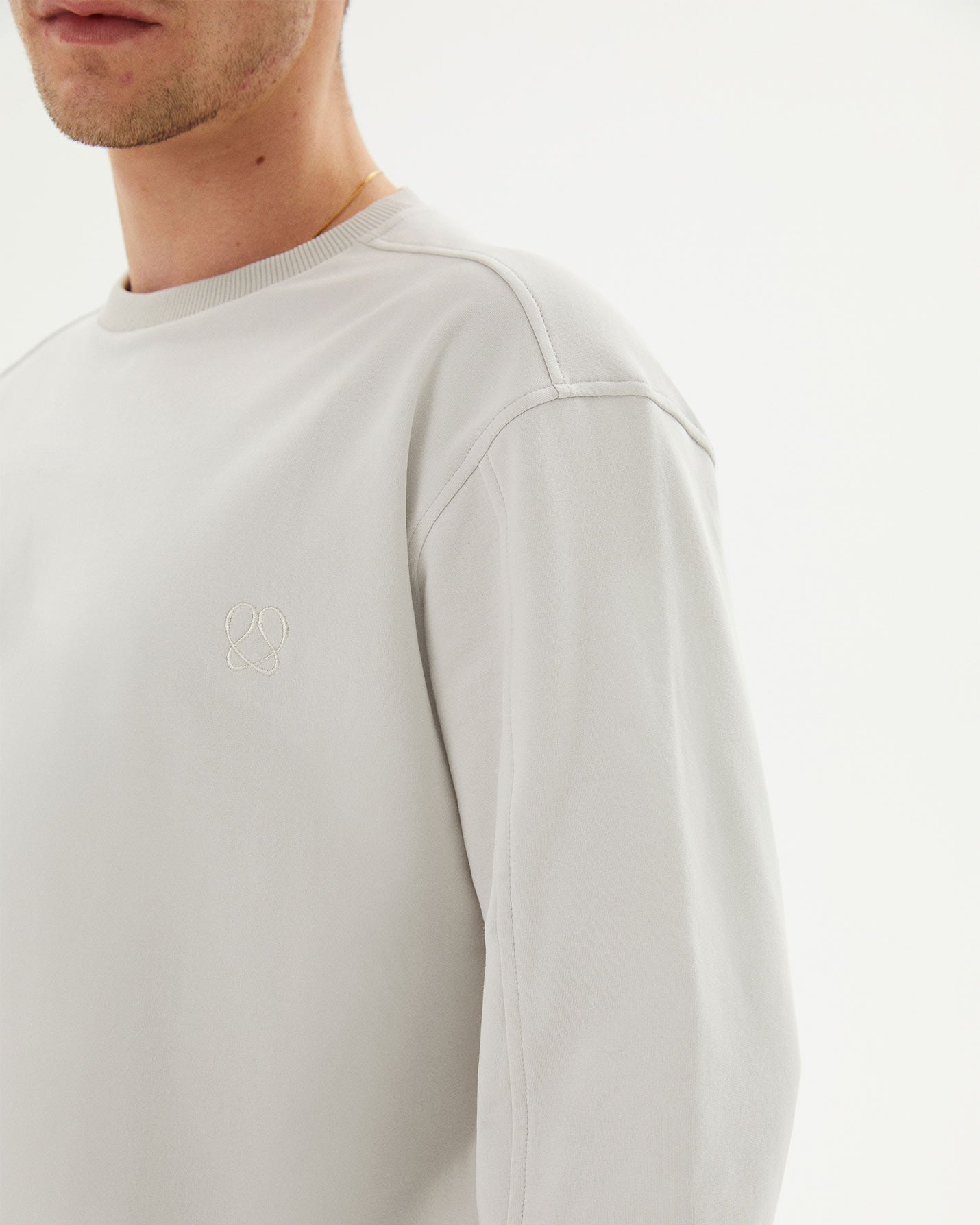 Erkek Bisiklet Yaka Sweatshirt