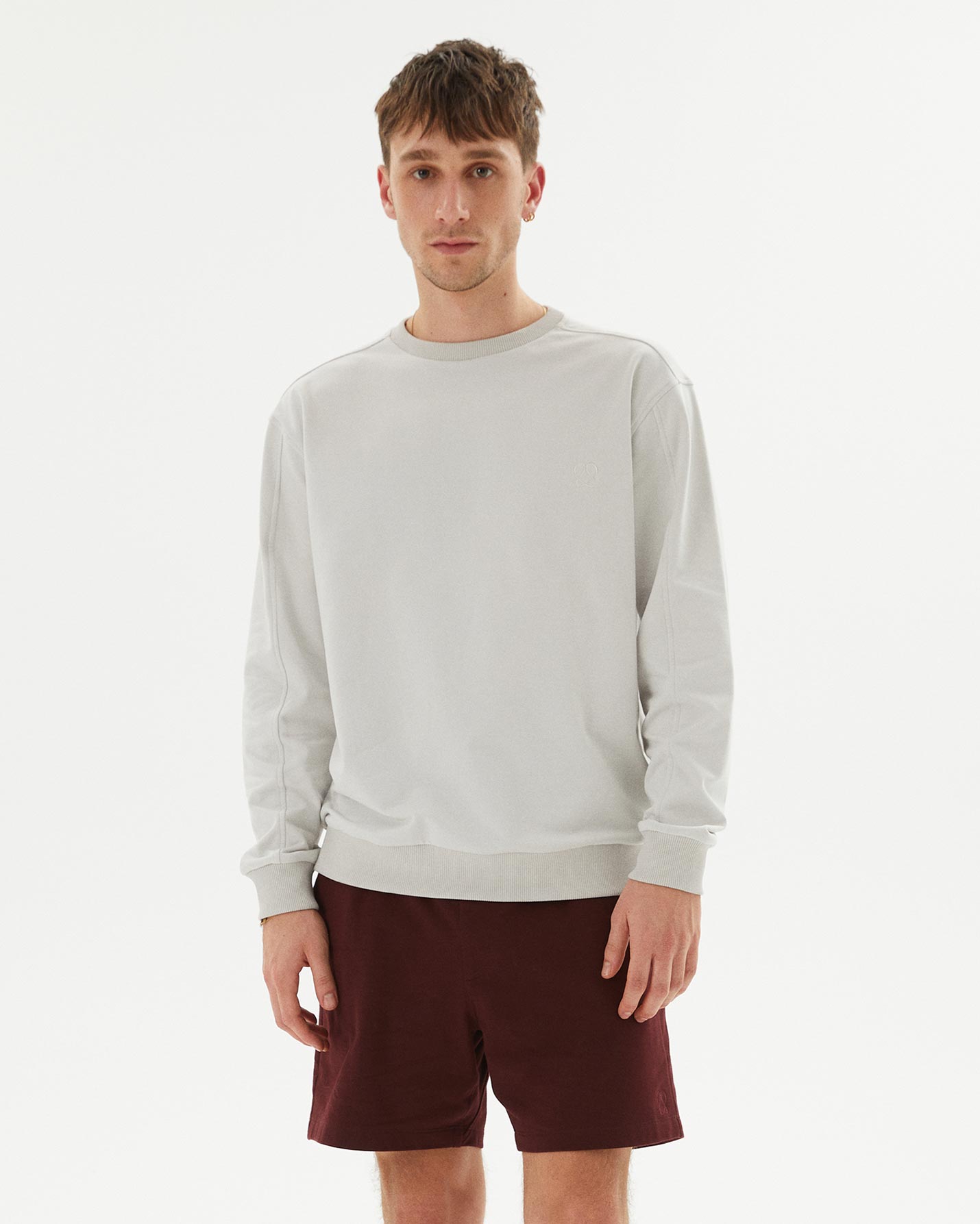 Erkek Bisiklet Yaka Sweatshirt