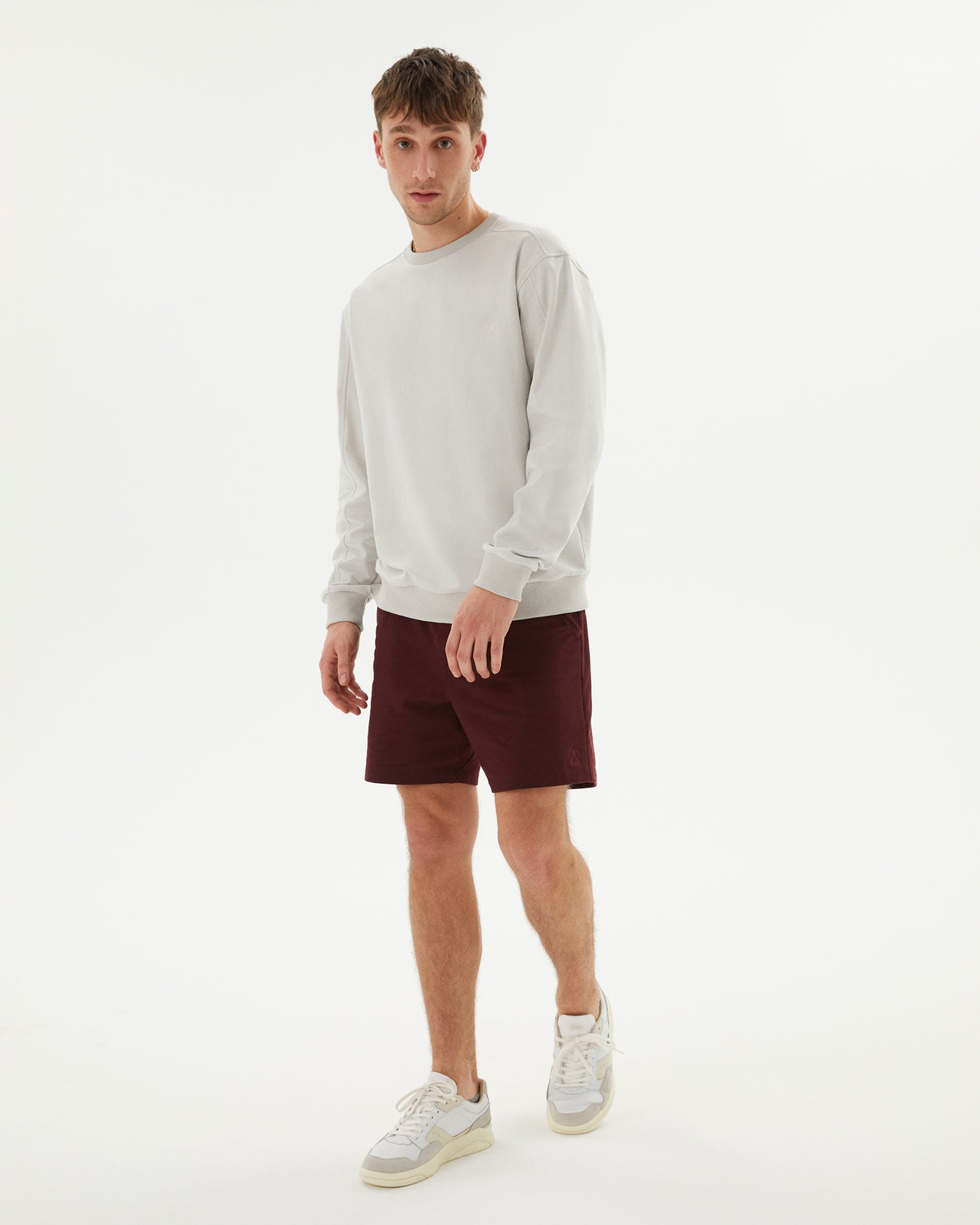 Erkek Bisiklet Yaka Sweatshirt