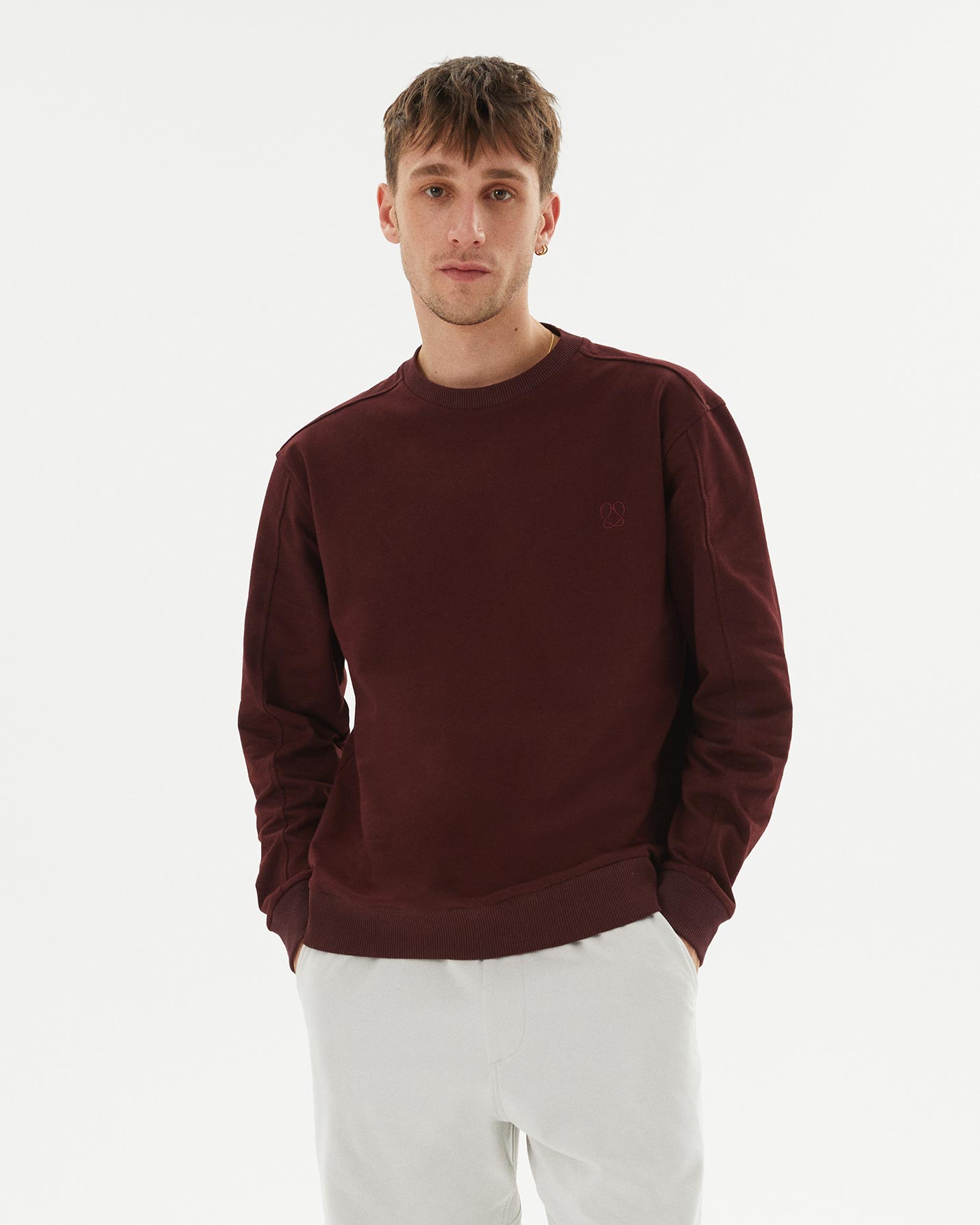 Erkek Bisiklet Yaka Sweatshirt