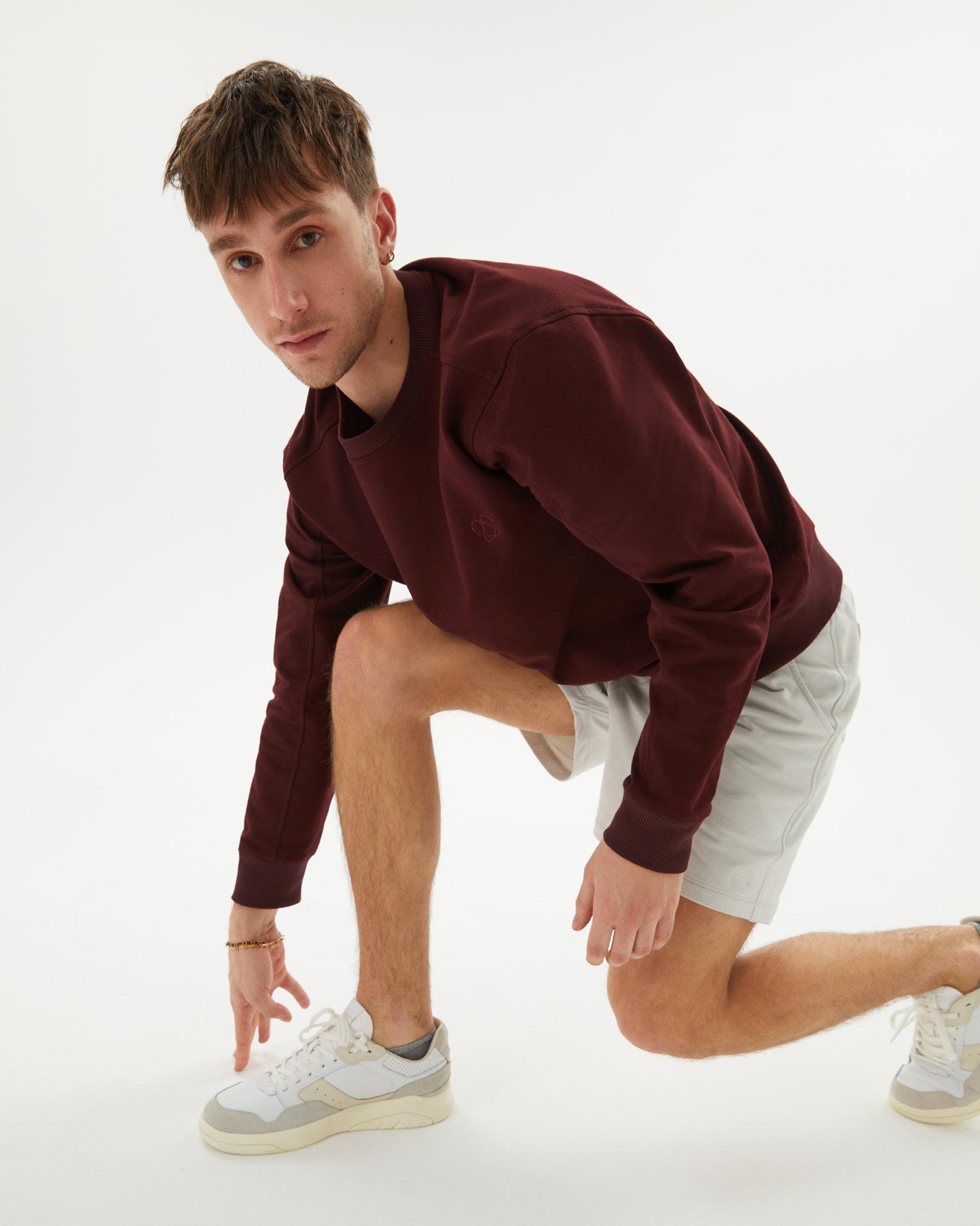 Erkek Bisiklet Yaka Sweatshirt