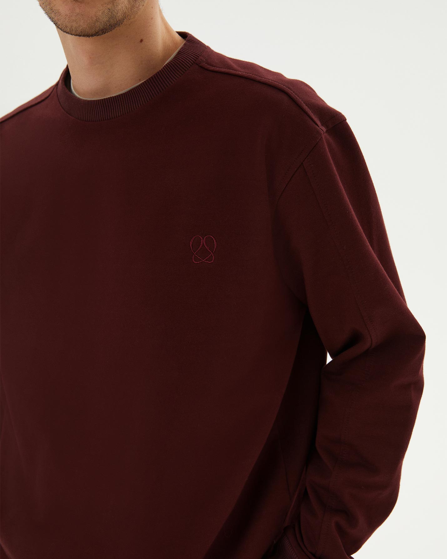 Erkek Bisiklet Yaka Sweatshirt
