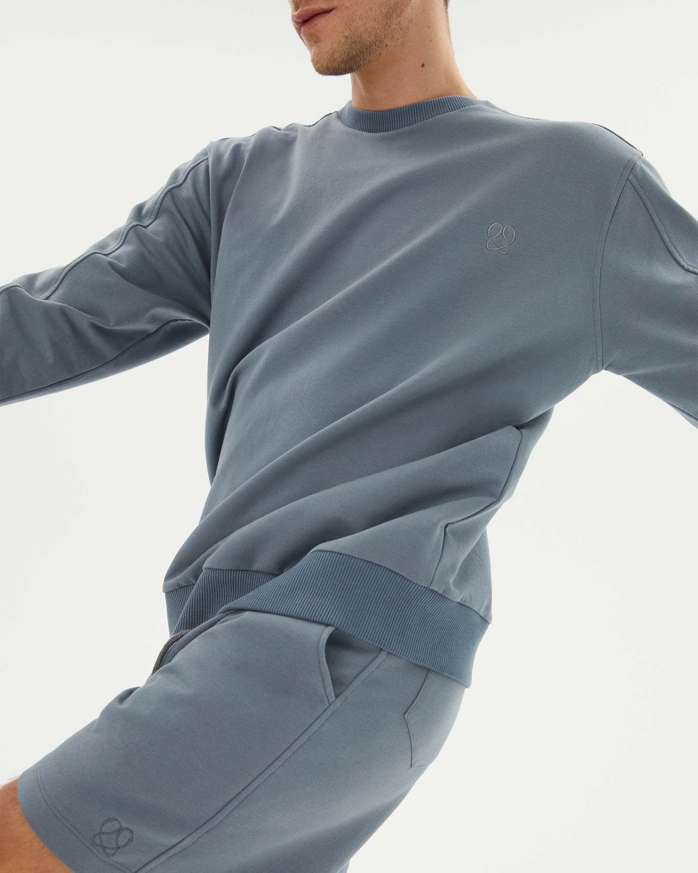 Erkek Bisiklet Yaka Sweatshirt