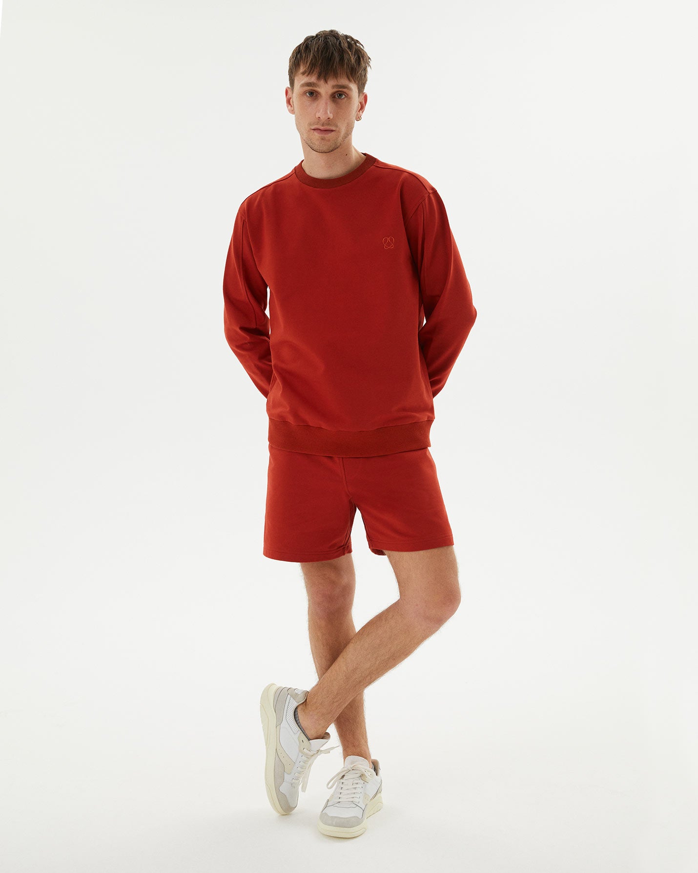 Erkek Bisiklet Yaka Sweatshirt