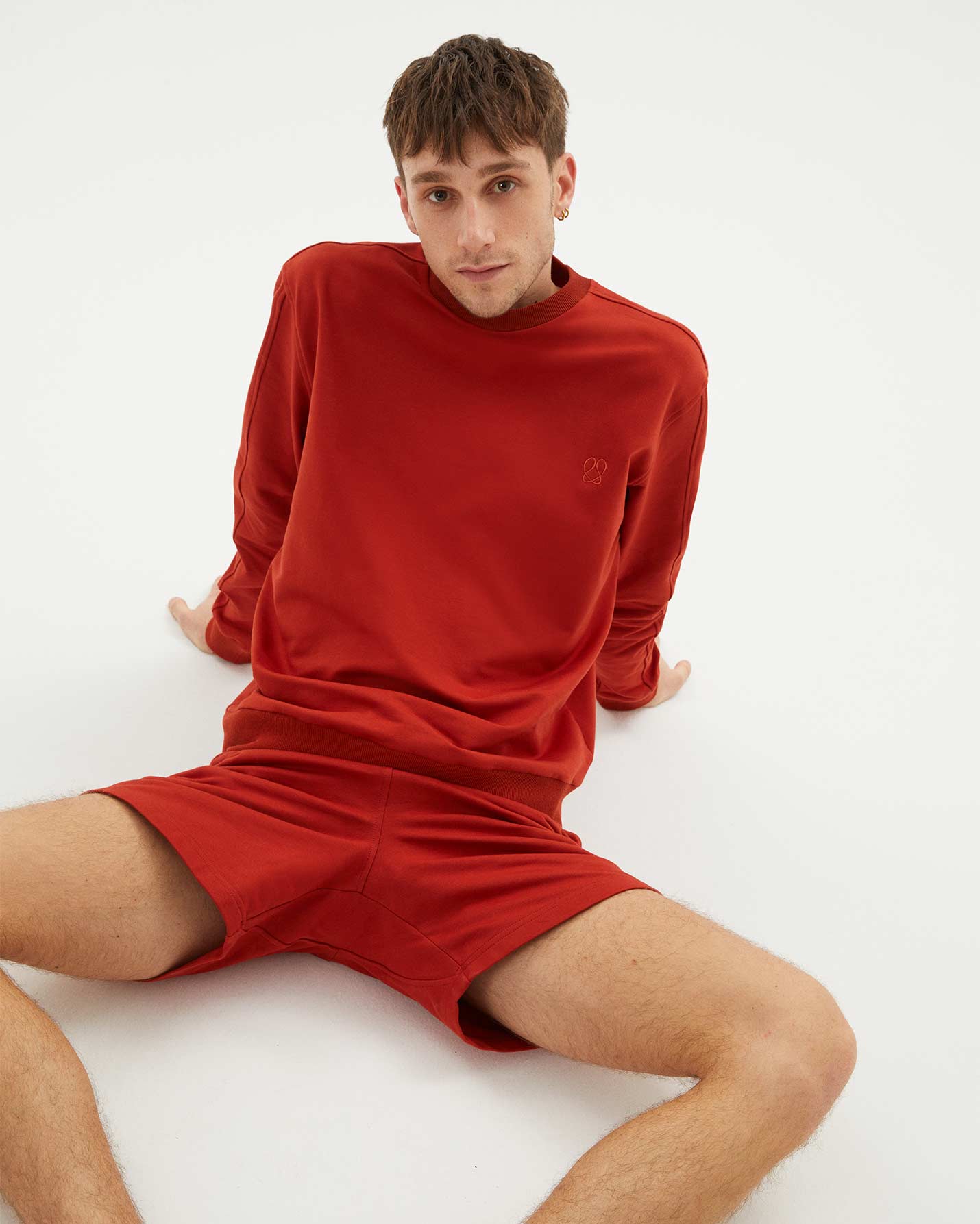 Erkek Bisiklet Yaka Sweatshirt