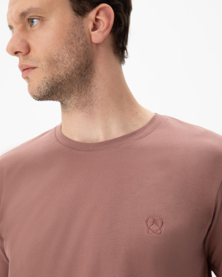 Gül Kurusu Erkek Basic T-Shirt