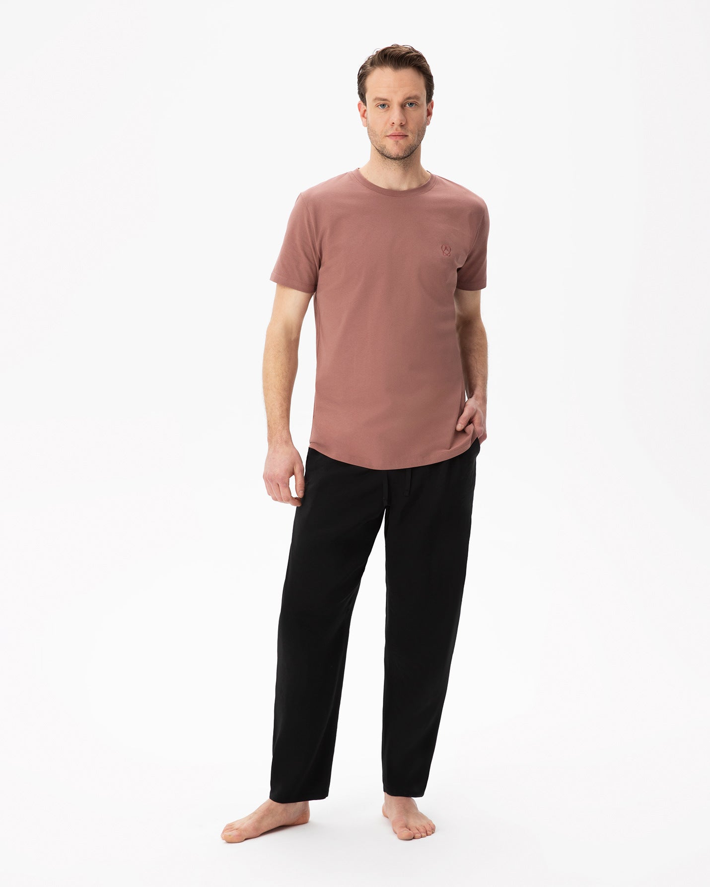 Gül Kurusu Erkek Basic T-Shirt