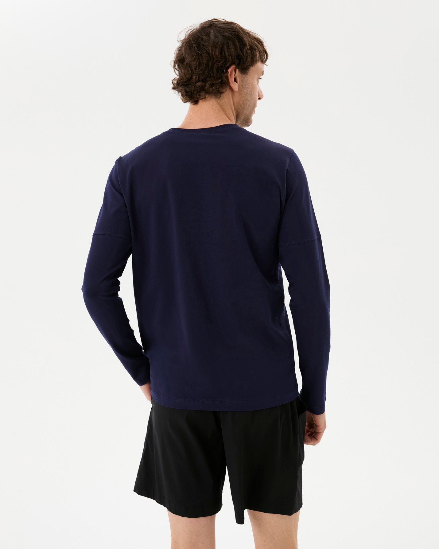 Indigo Erkek Uzun Kollu T-shirt