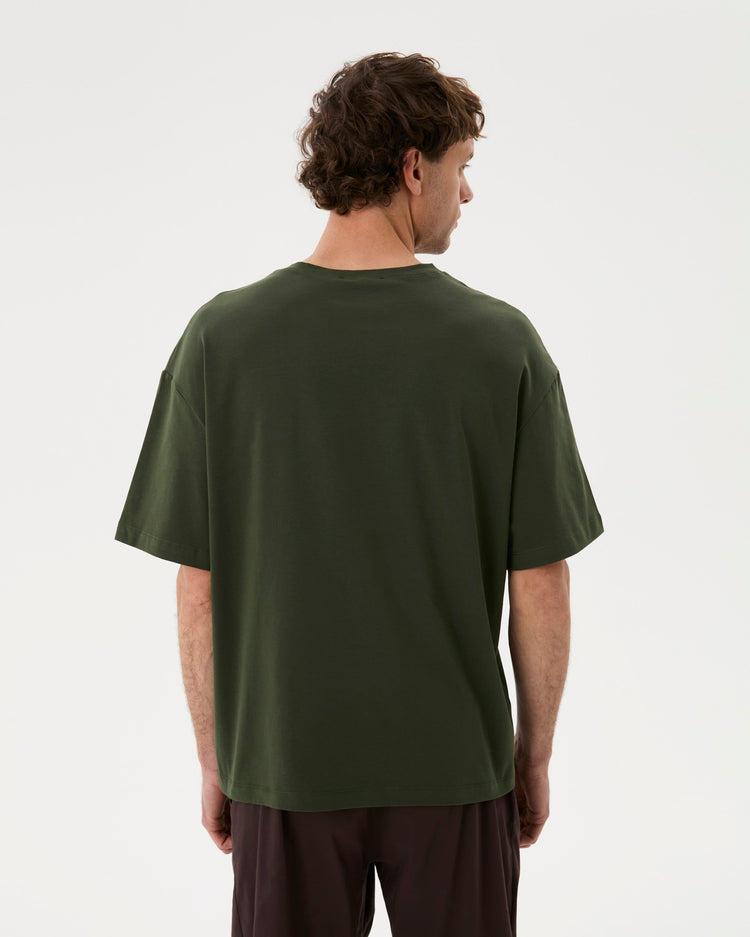 Haki Erkek Oversize T-shirt