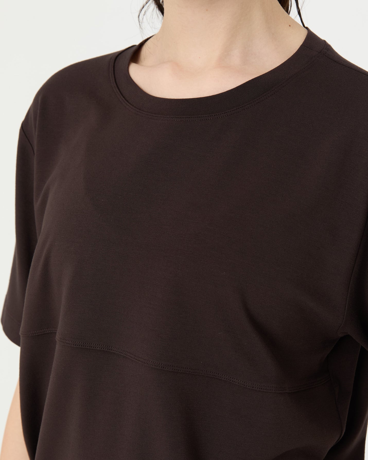 Kahverengi Viskoz T-shirt