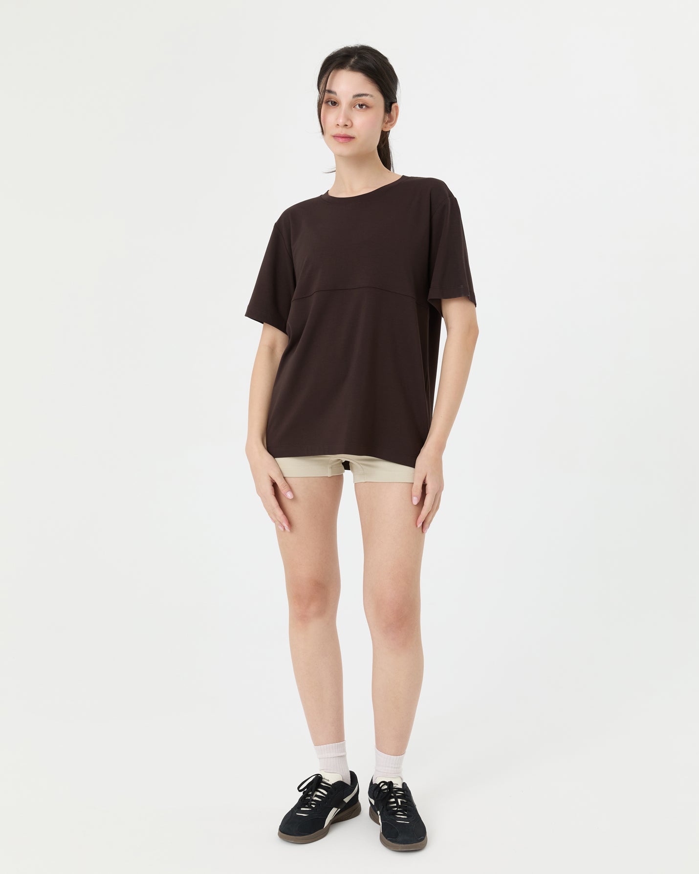 Kahverengi Viskoz T-shirt
