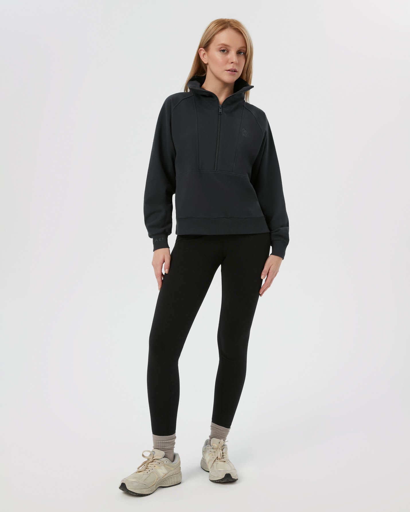 Antrasit Dik Yaka Sweatshirt