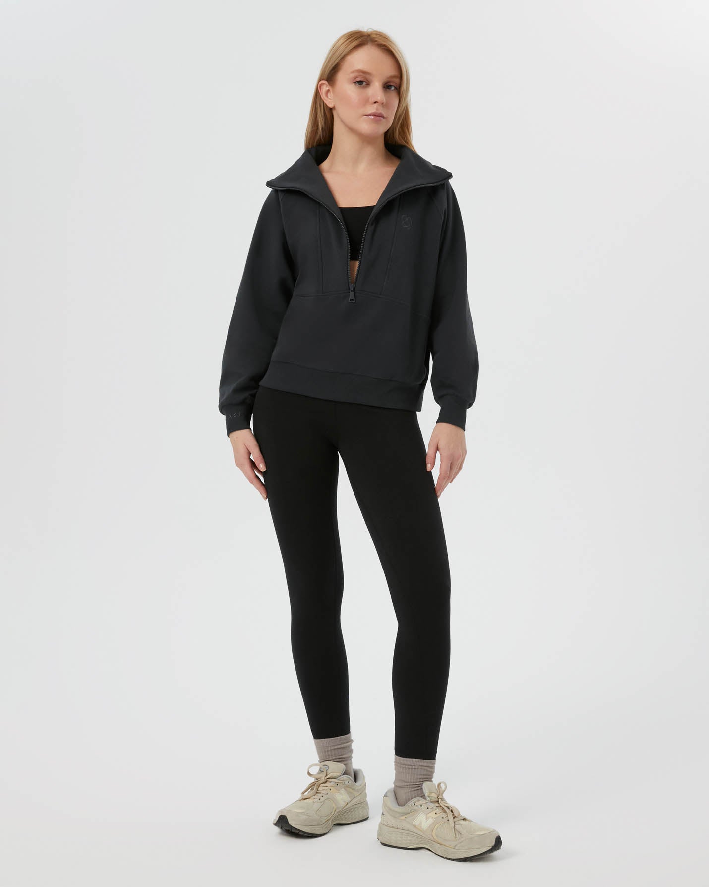 Antrasit Dik Yaka Sweatshirt