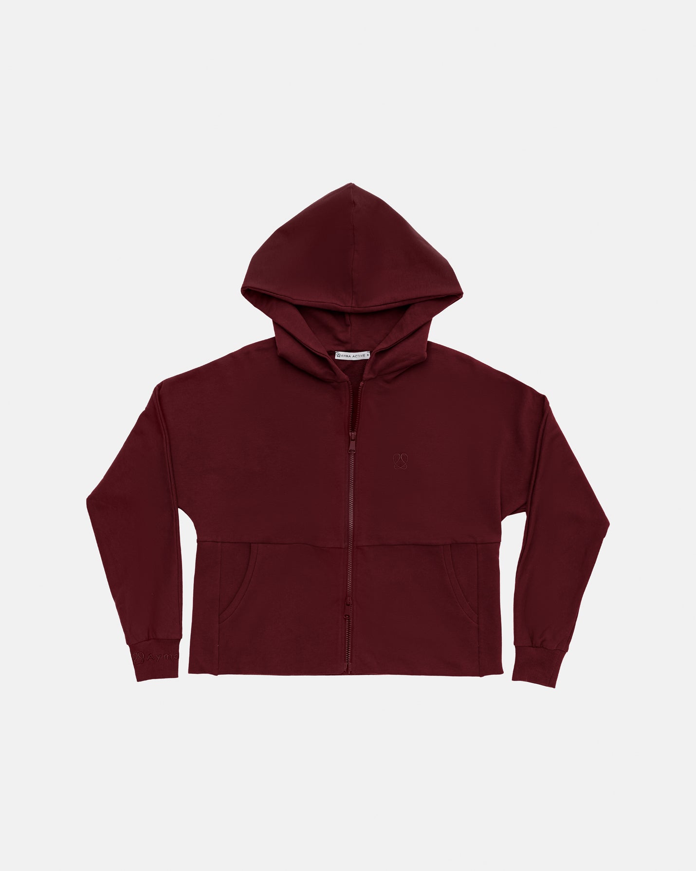 Kestane Fermuarlı Hoodie