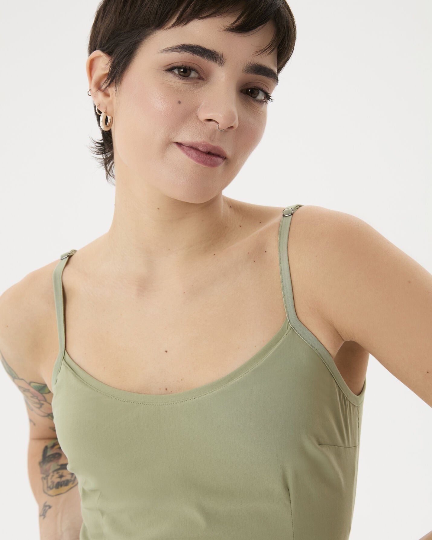 Matcha Büzgülü Tulumlu Elbise