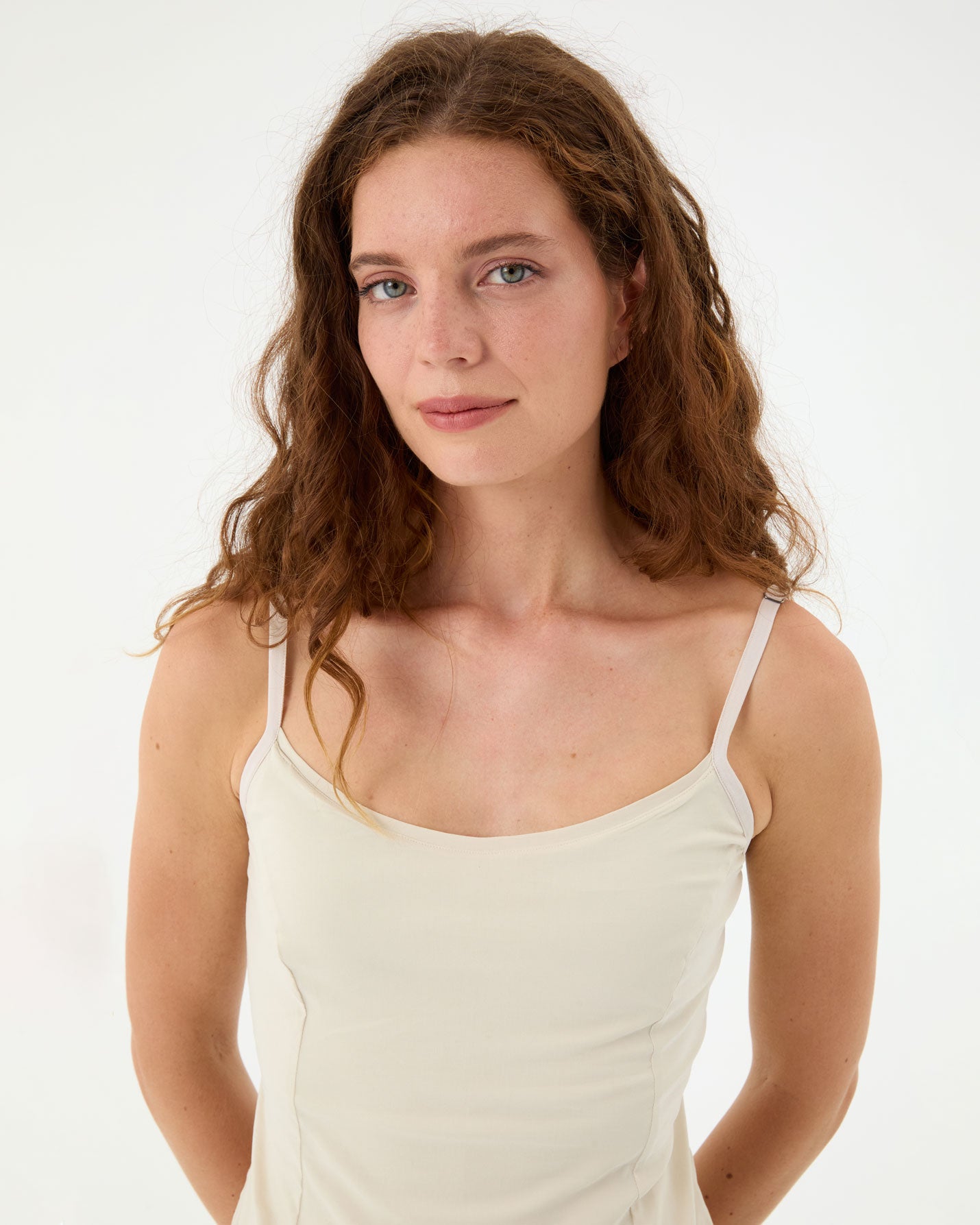 Krema Tulumlu Spor Elbise