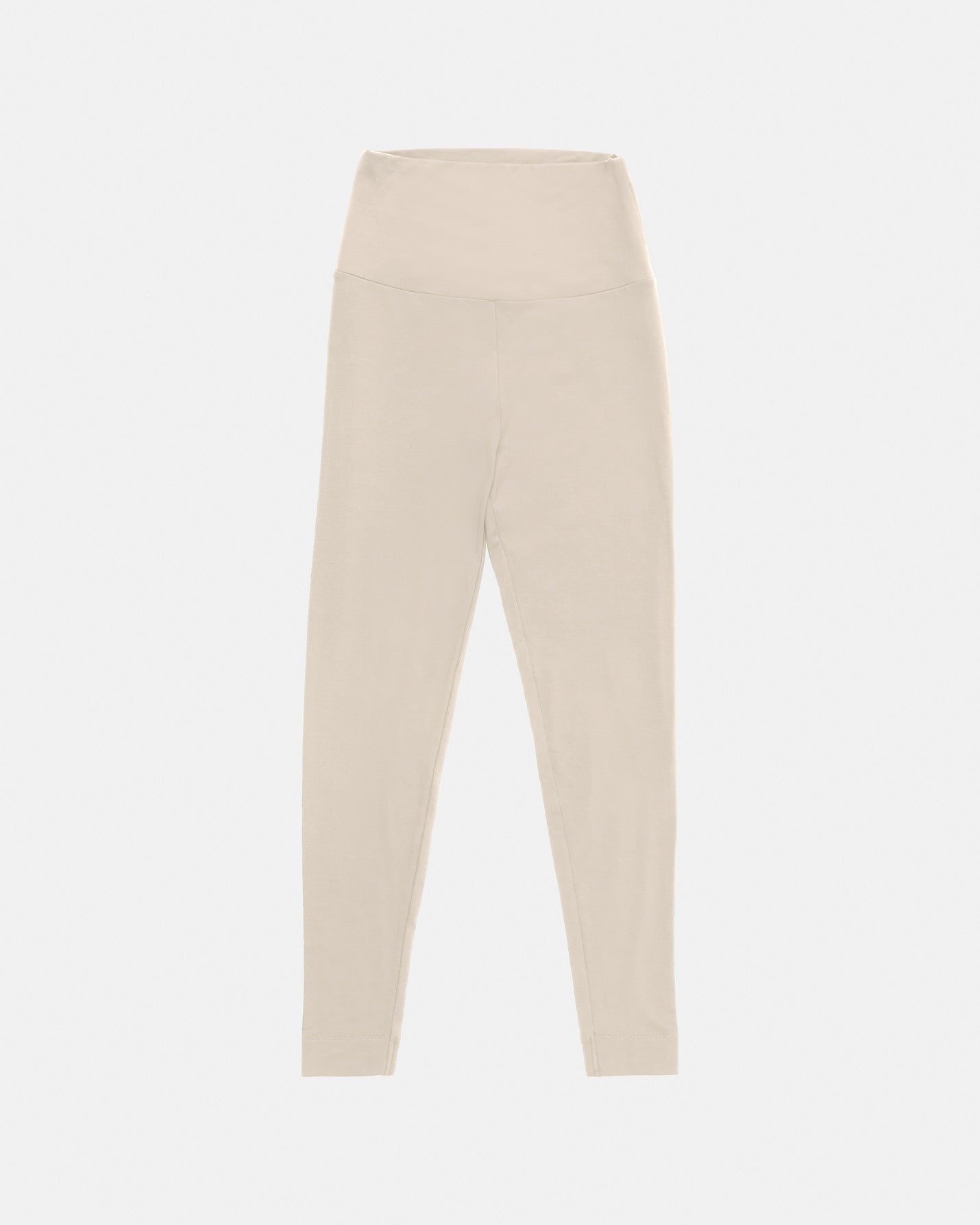 Krema Çift Katlı Basic Viskoz Tayt