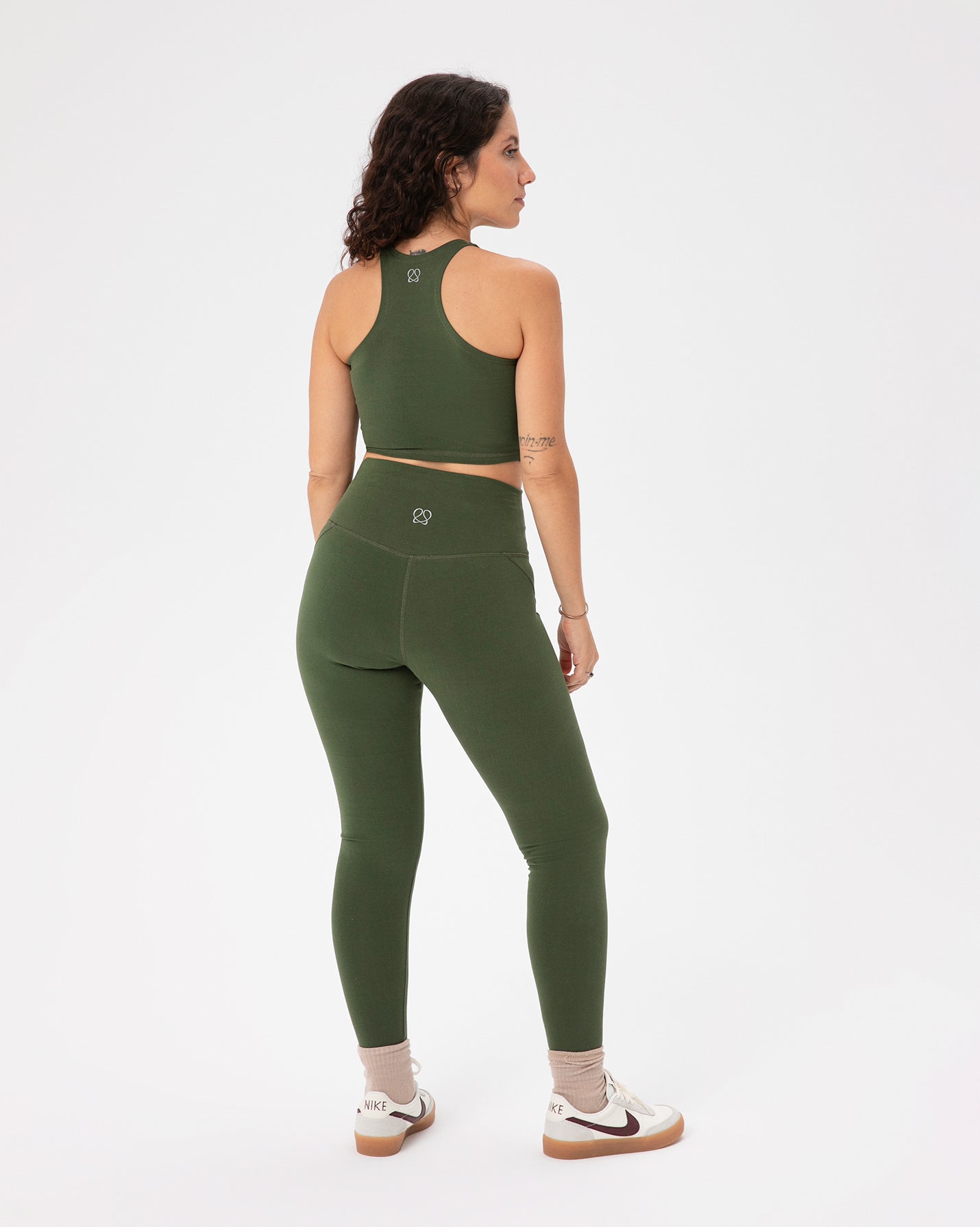 Haki Active Organik Pamuk Tayt