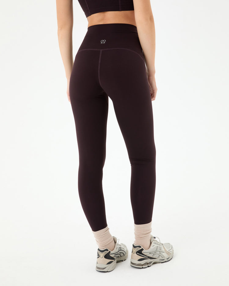 Mürdüm Dikiş Detaylı Motion Tayt