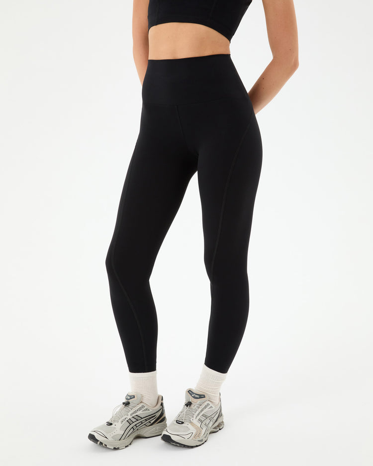 Siyah Dikiş Detaylı Motion Tayt