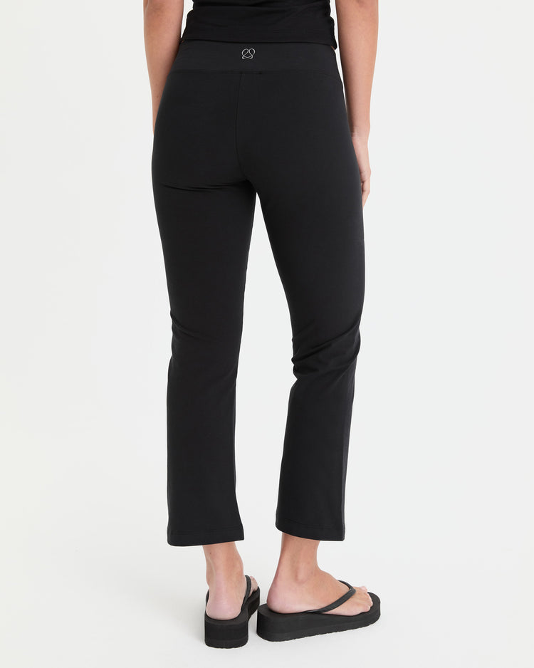 Siyah Midi Kapri Tayt