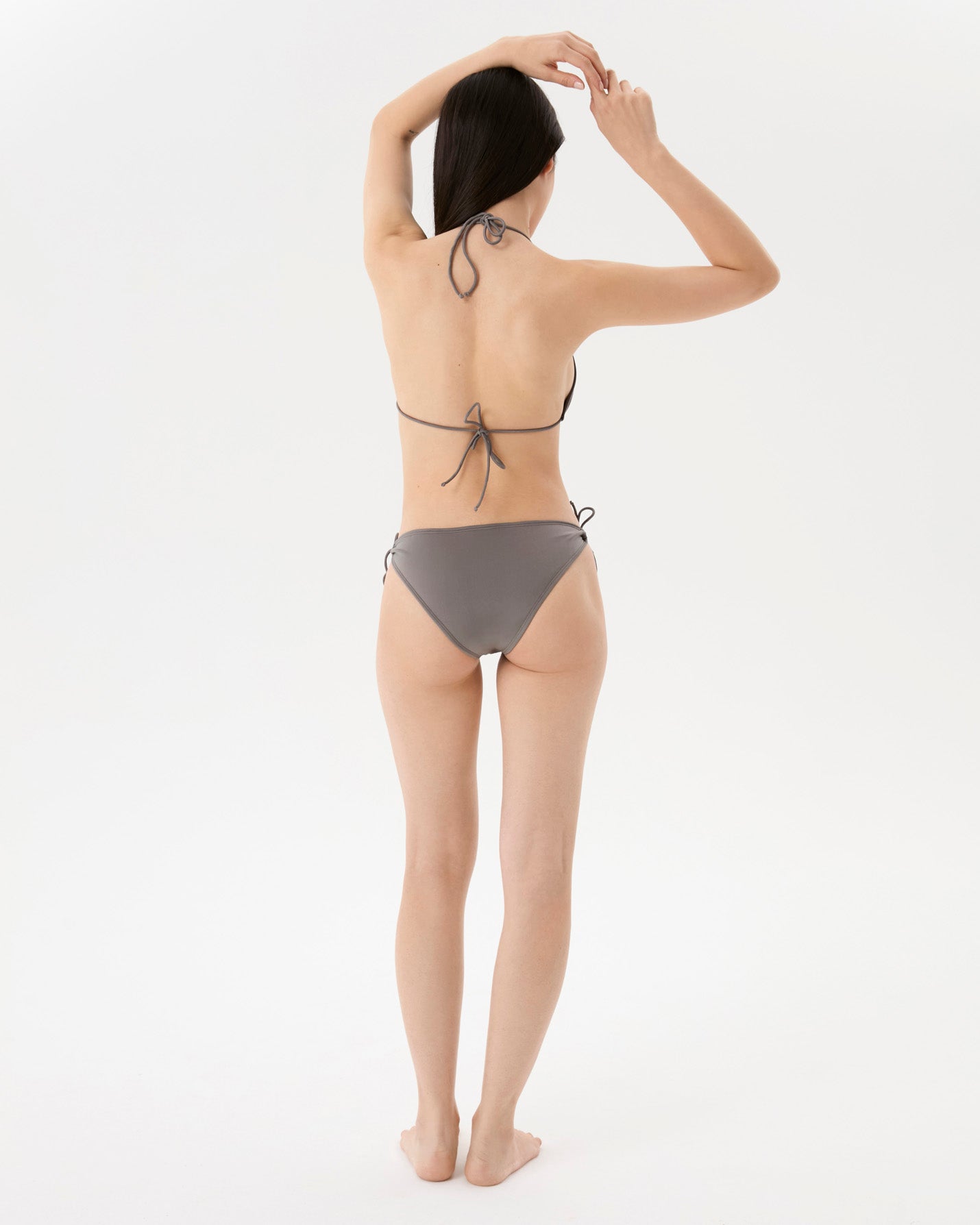 Gümüş İpli Üçgen Bikini Takım