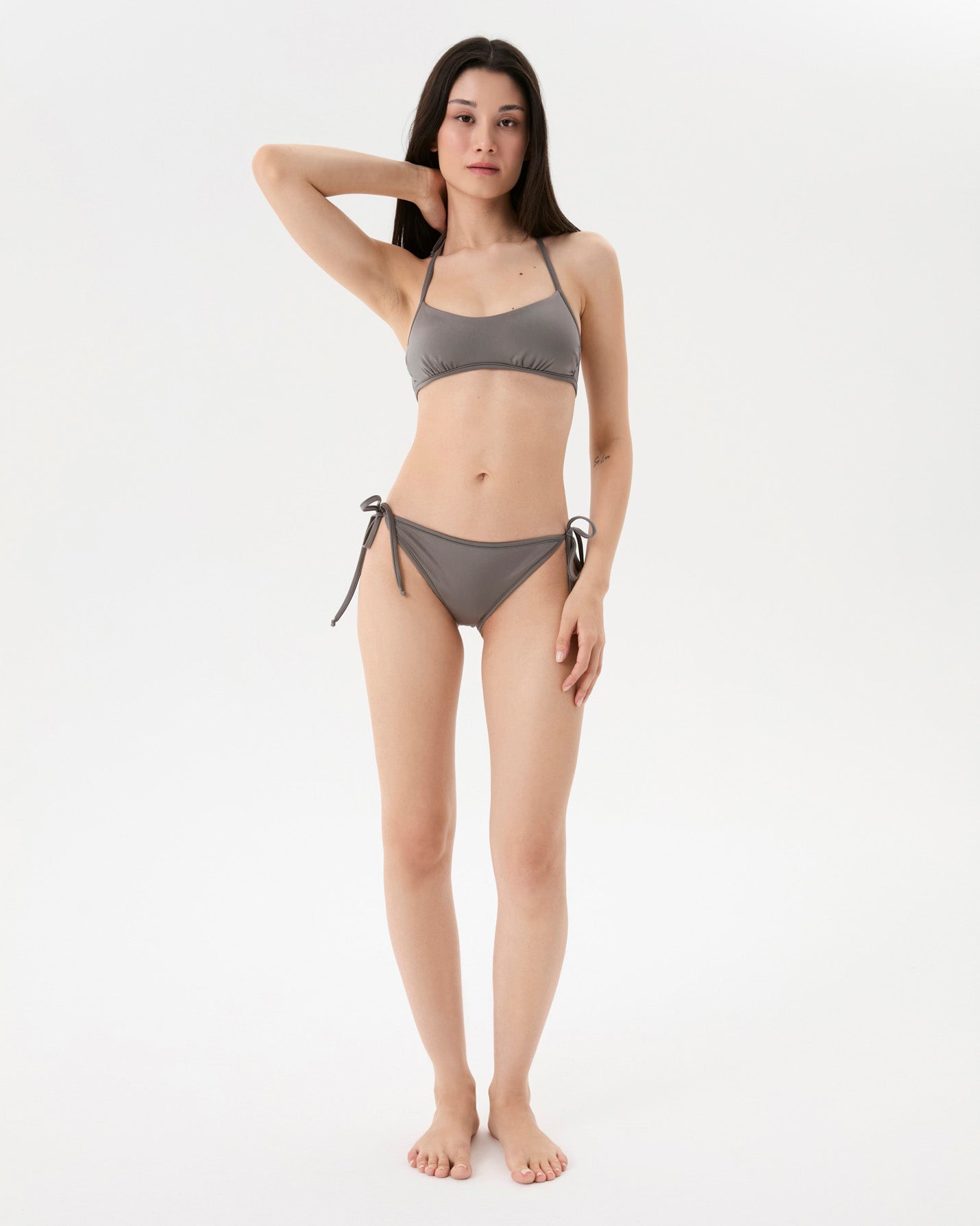 Gümüş İpli Halter Bikini Takım