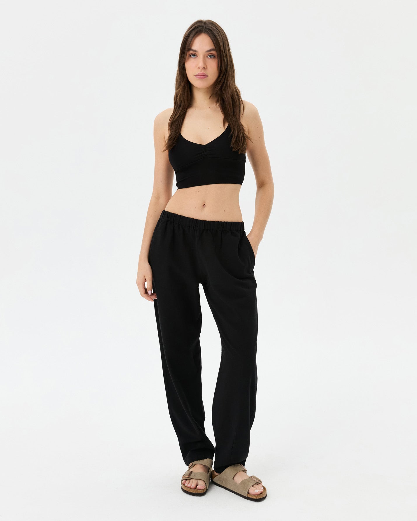 Siyah Easy West Pantolon