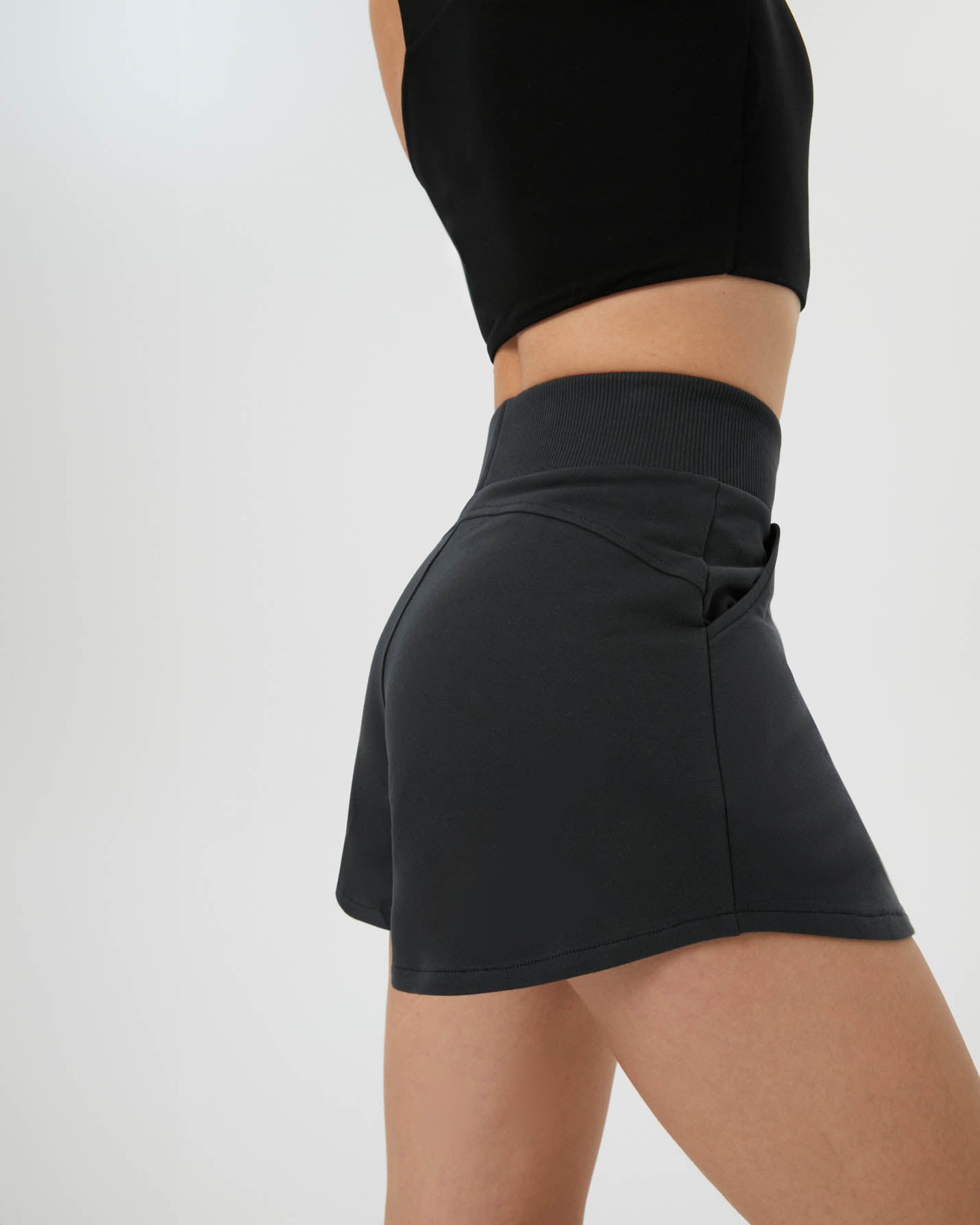 Antrasit Sweatshort