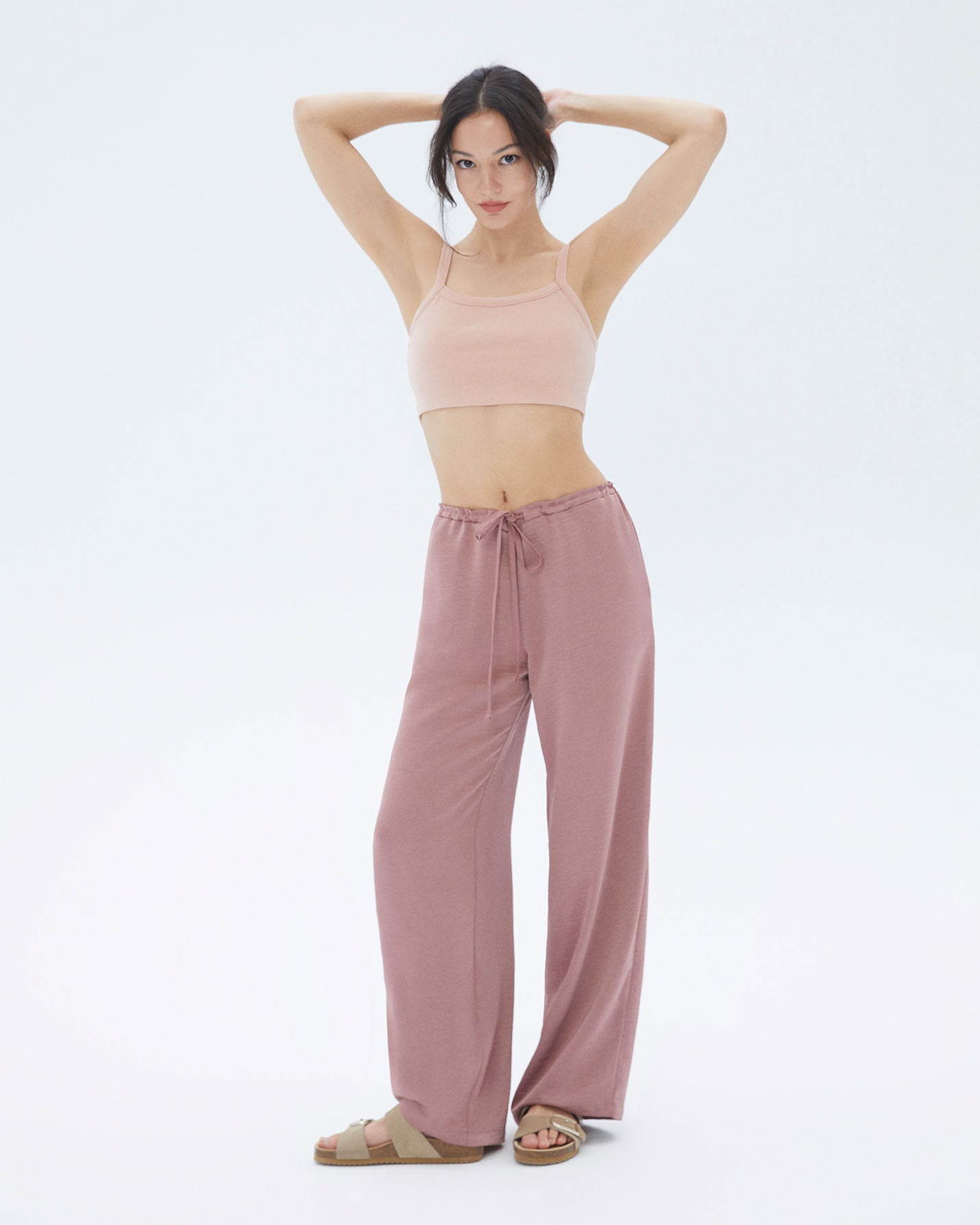 Bağcıklı Büzgülü Pantolon