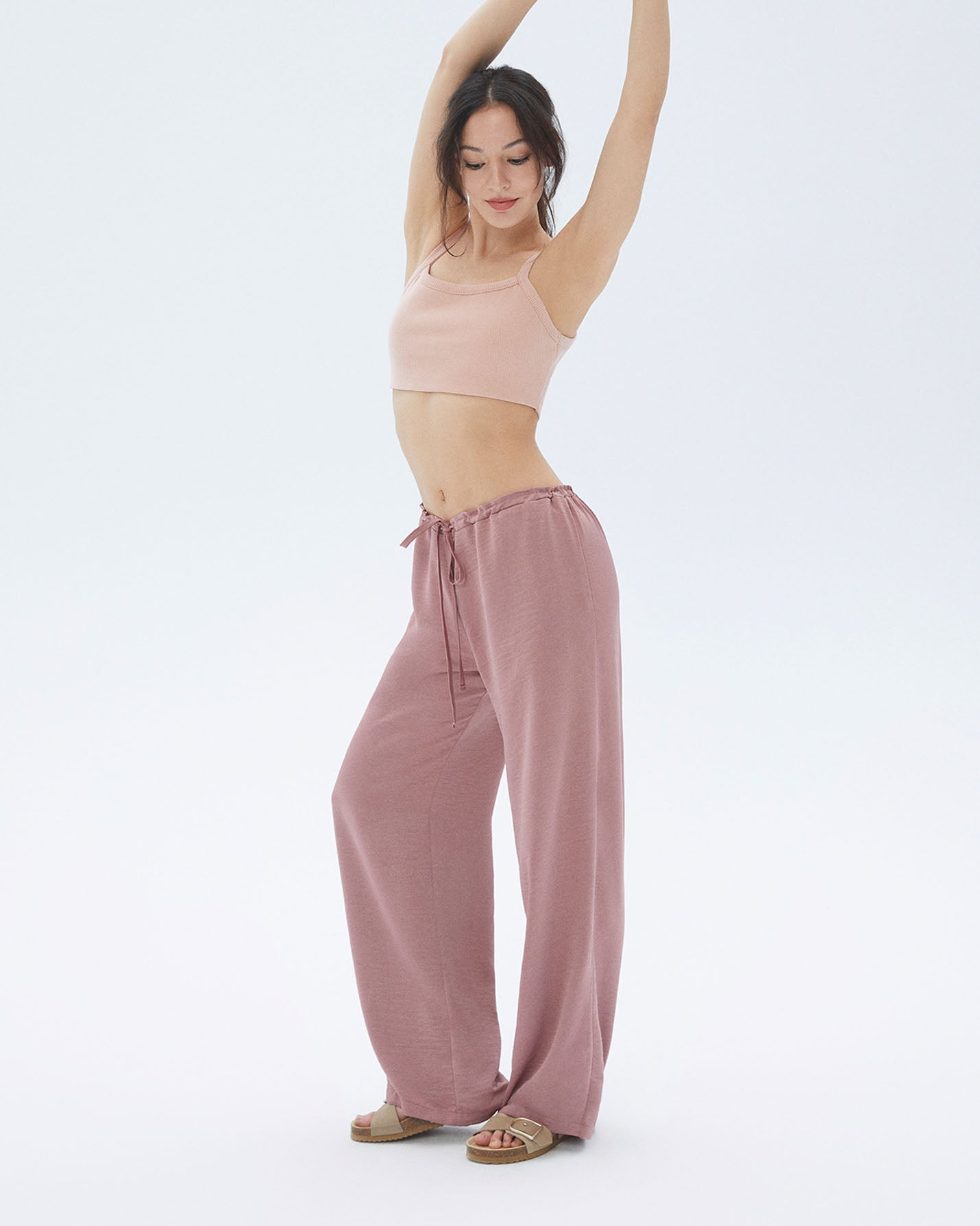 Bağcıklı Büzgülü Pantolon