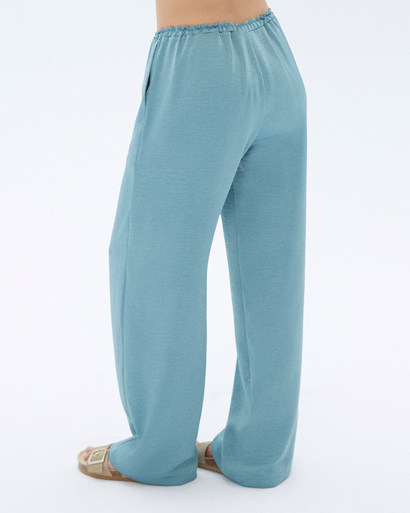Bağcıklı Büzgülü Pantolon