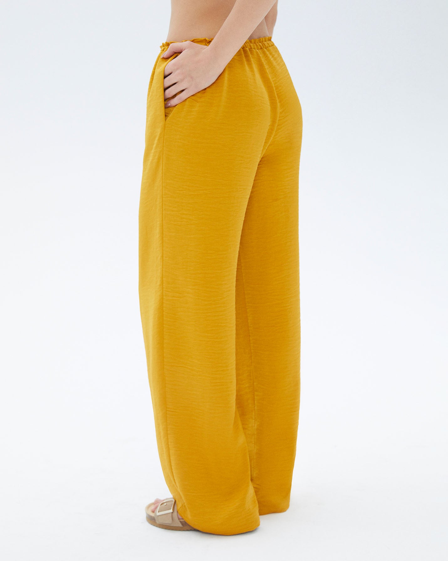 Bağcıklı Büzgülü Pantolon