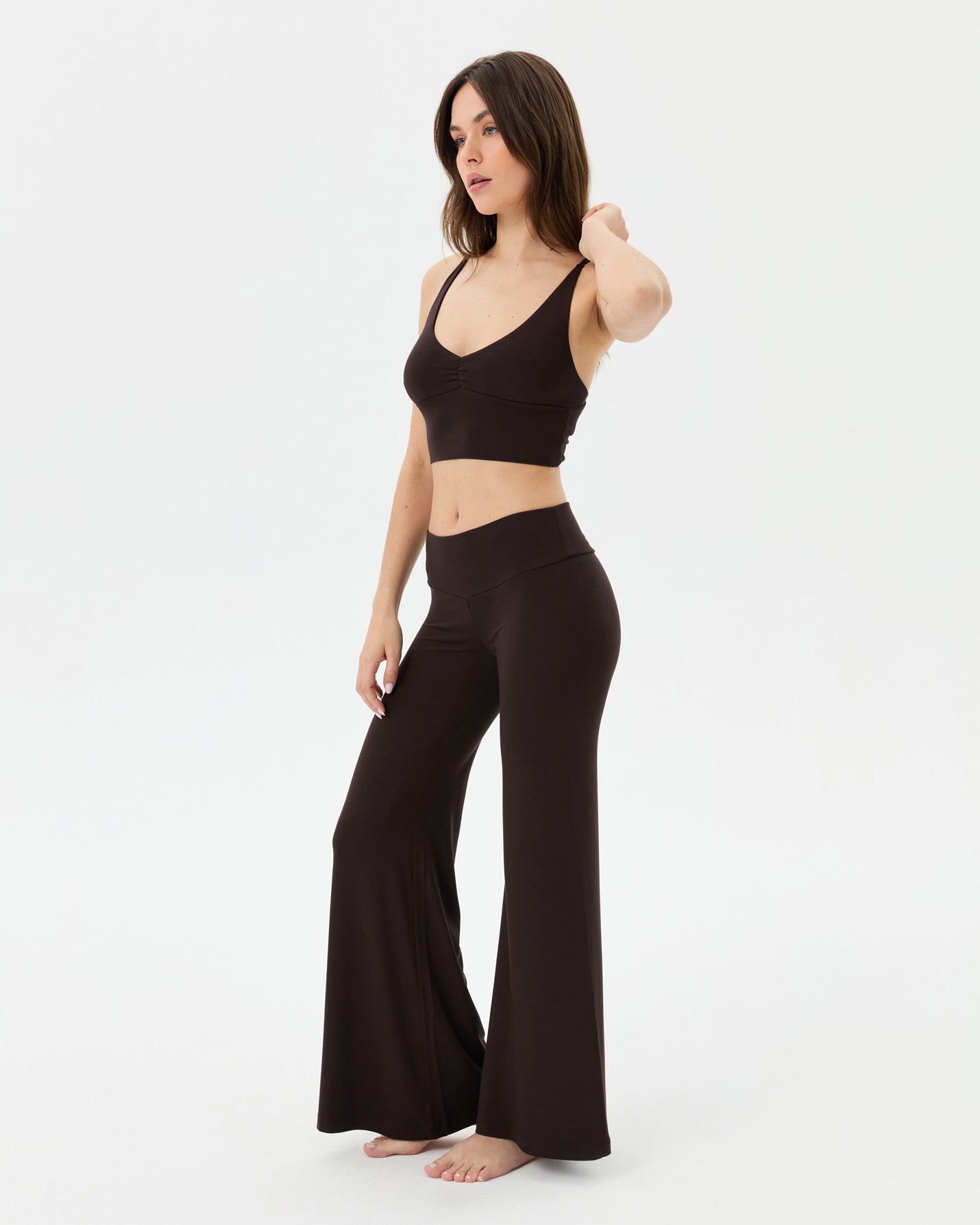 Kahverengi Flow Şortlu Pantolon