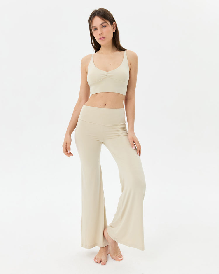 Krema Flow Şortlu Pantolon