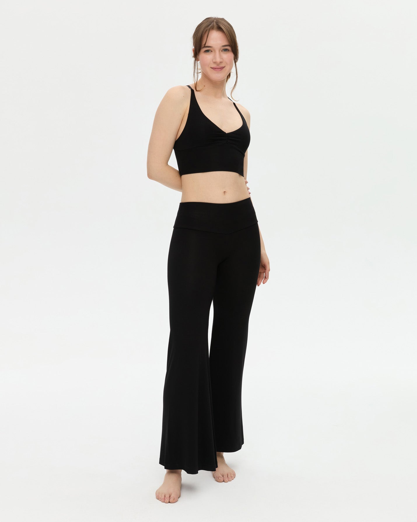 Siyah Flow Şortlu Pantolon